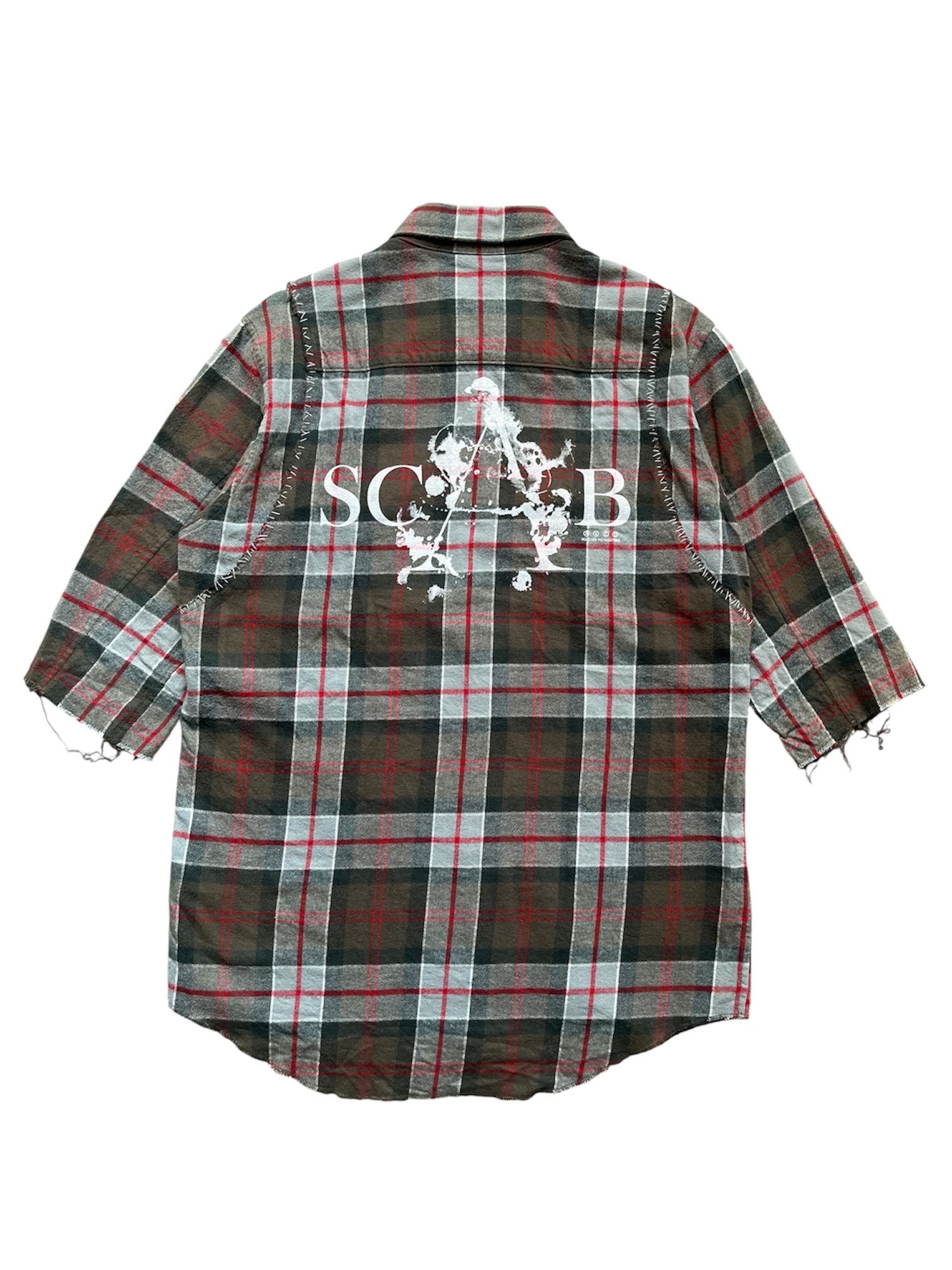 Undercover SS16 "The Greatest" SCAB 3/4 Flannel Shirt