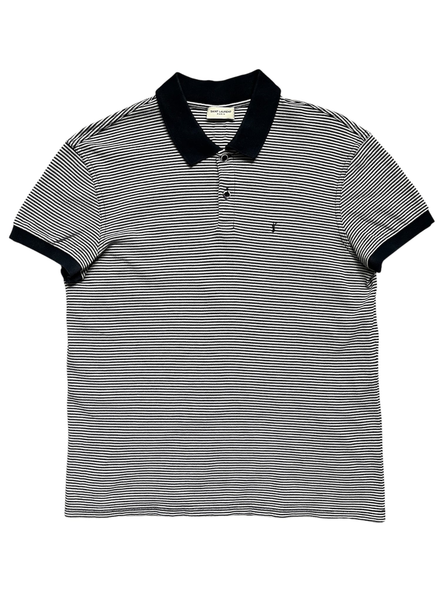 Saint Laurent SS14 YSL Striped Polo