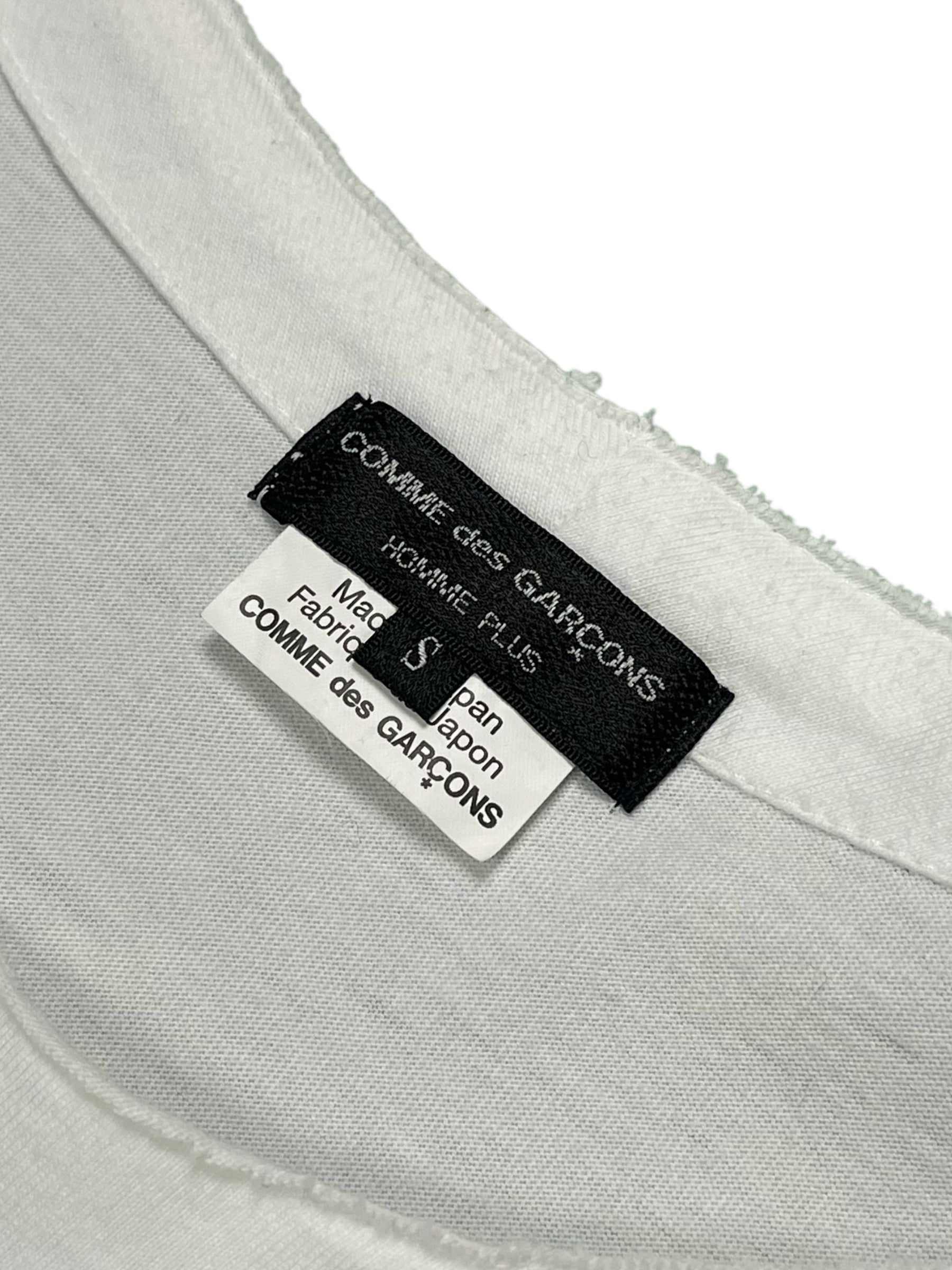 Comme des Garçons Homme Plus SS17 drawstring T-shirt in black with a relaxed fit and casual style.