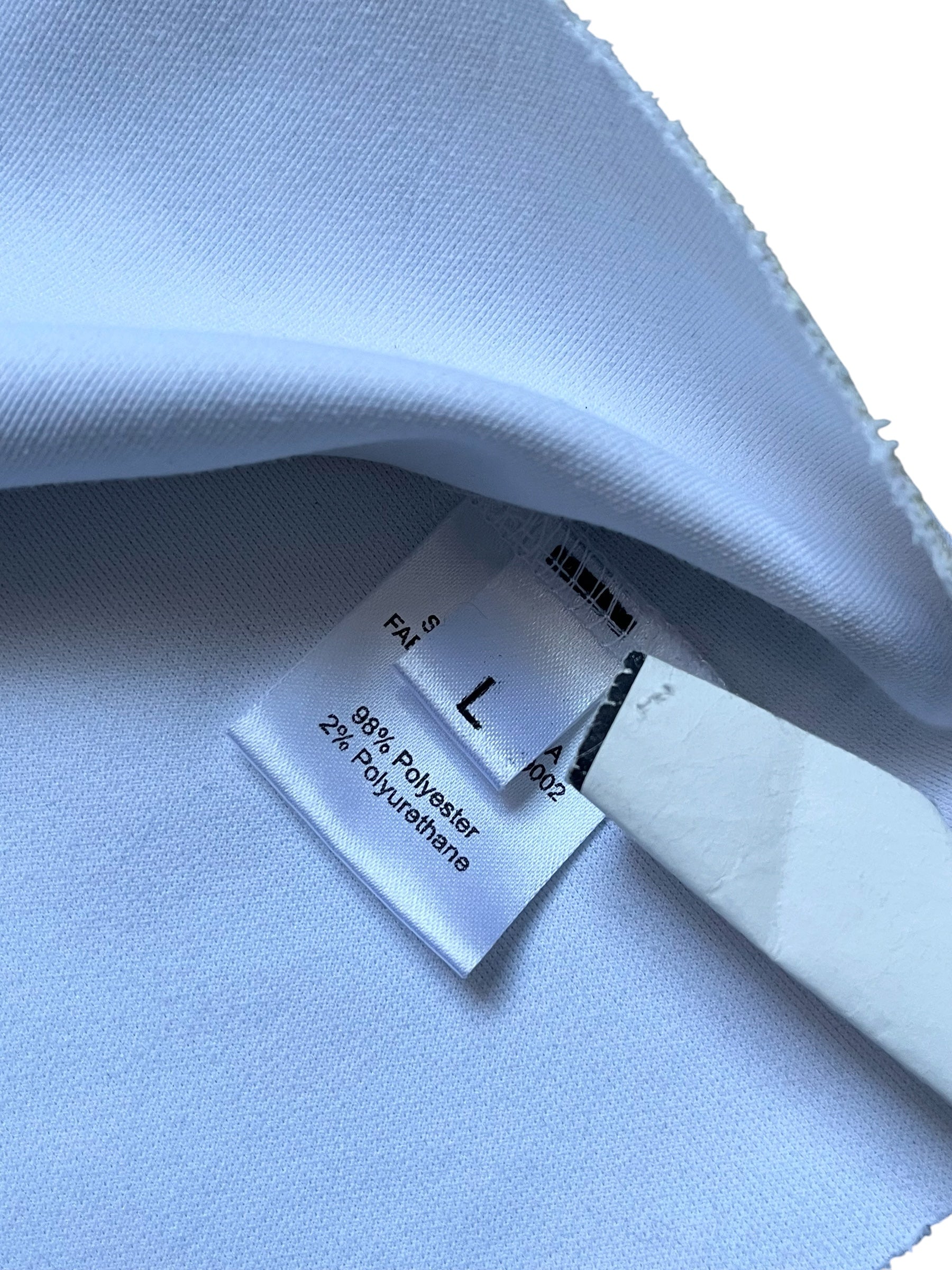 Raf Simons SS14 athletic neoprene T-shirt in black with sporty fit and sleek design, displayed on a plain background.