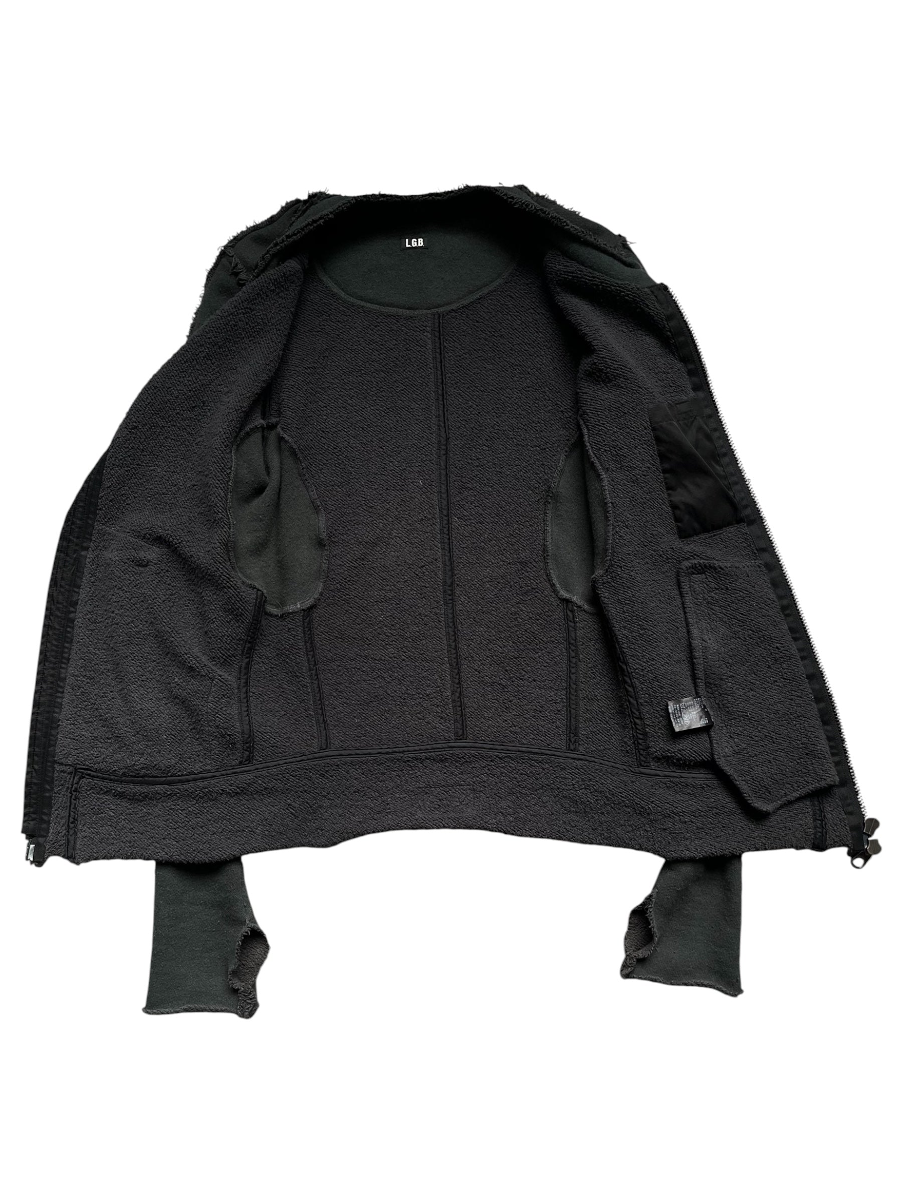 Le Grande Bleu LGB 00's Riders Sweater Moto Jacket Japanese Archive Fashion Vkei