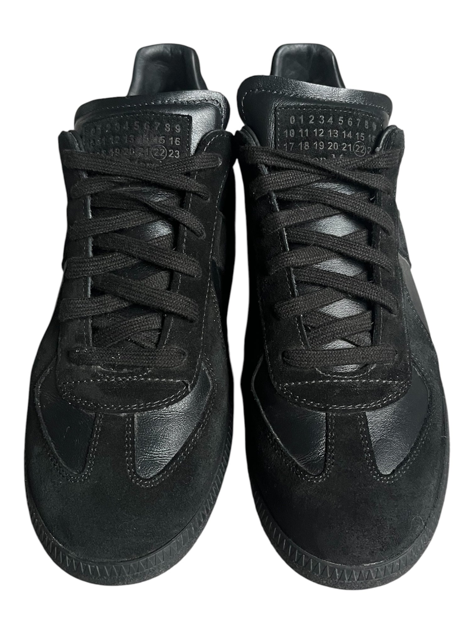 Maison Margiela Replica Black Suede Gats Sneakers