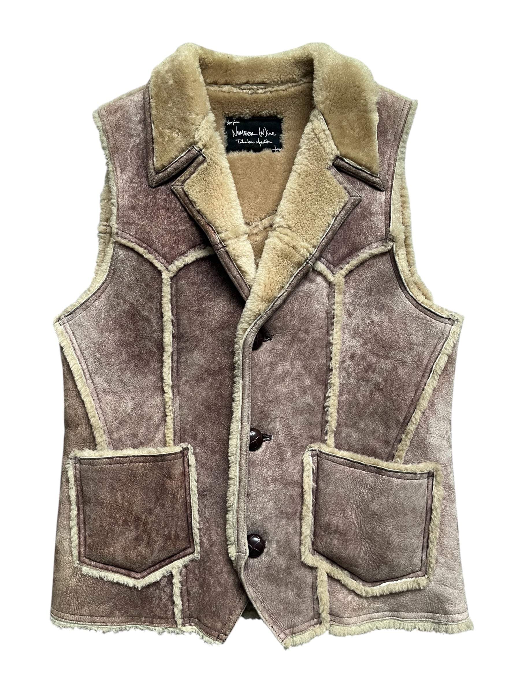 AW07 "Love, God, Murder" Sheepskin Shearling Vest