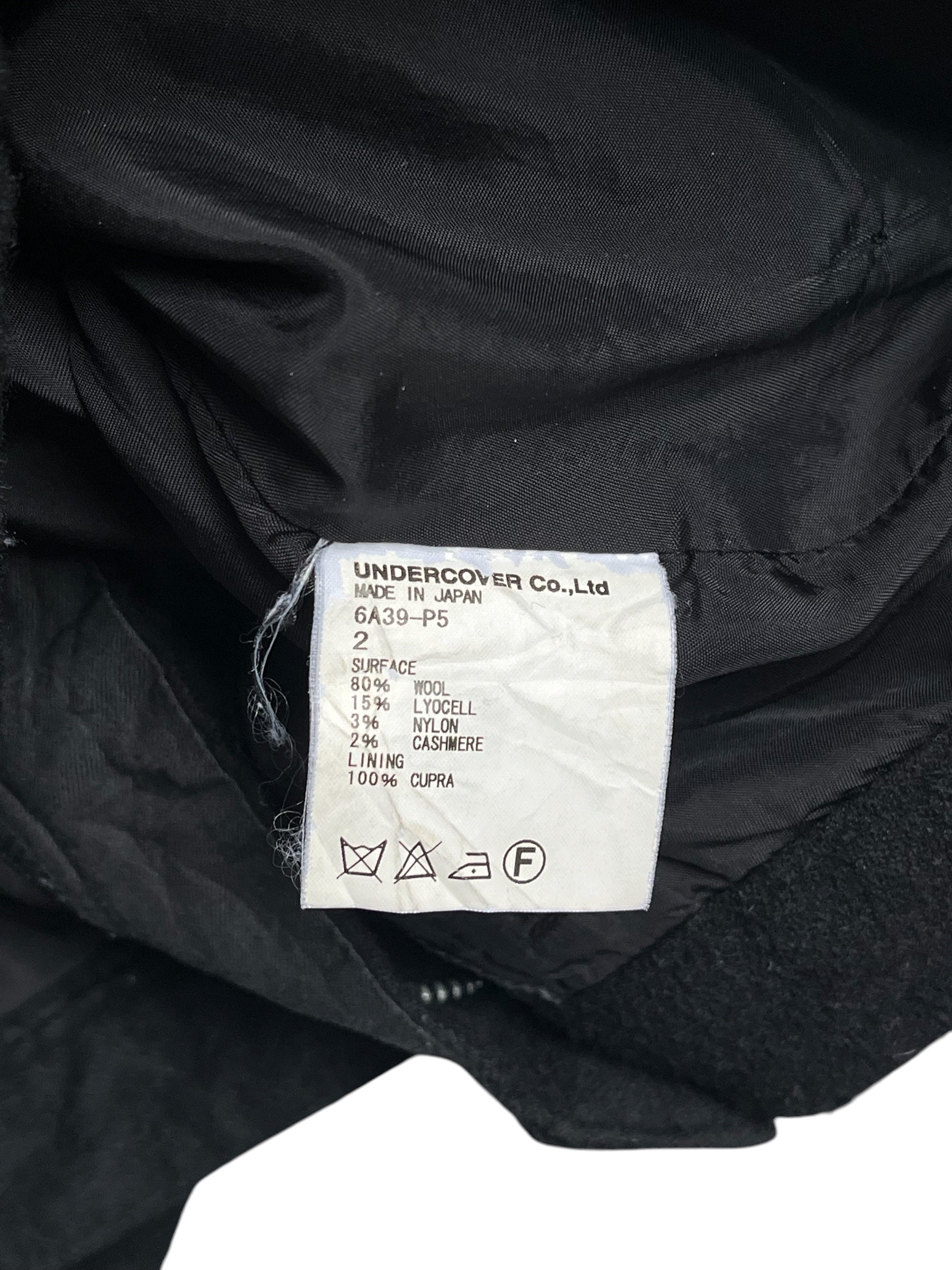 Undercover Jun Takahashi AW06 "Guruguru" Black Wool Waistbag Trousers Archive Fashion