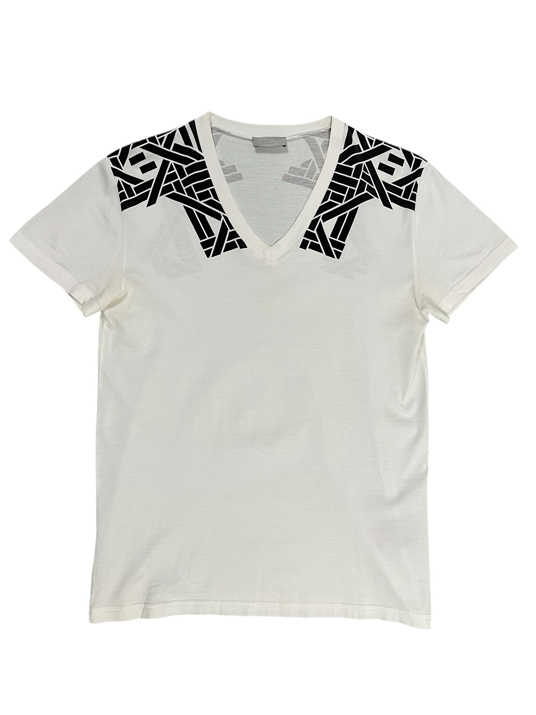 Dior SS08 geometric T-shirt featuring bold geometric patterns on a classic cotton T-shirt silhouette.