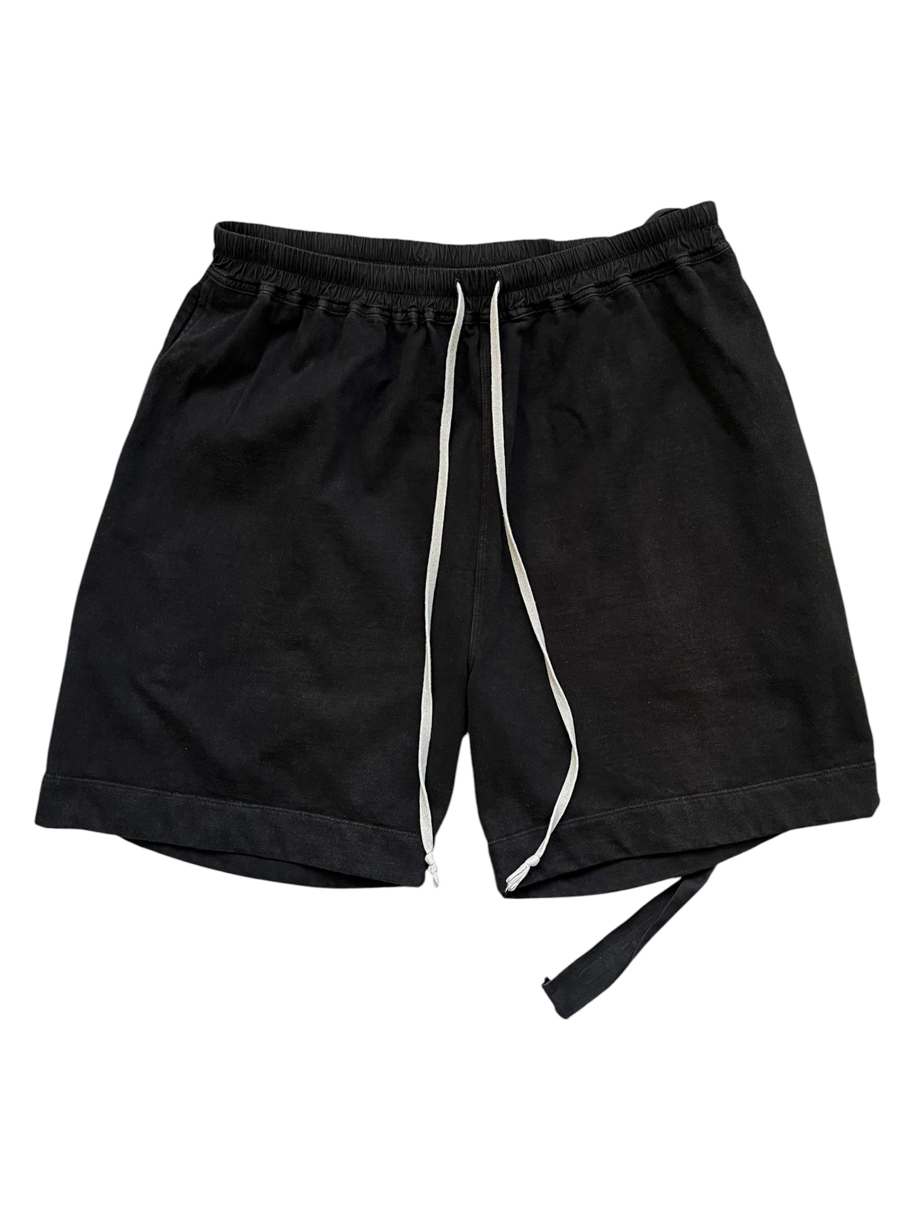 Rick Owens DRKSHDW black boxer shirt short featuring a sleek, minimalist design with a comfortable fit and modern style.