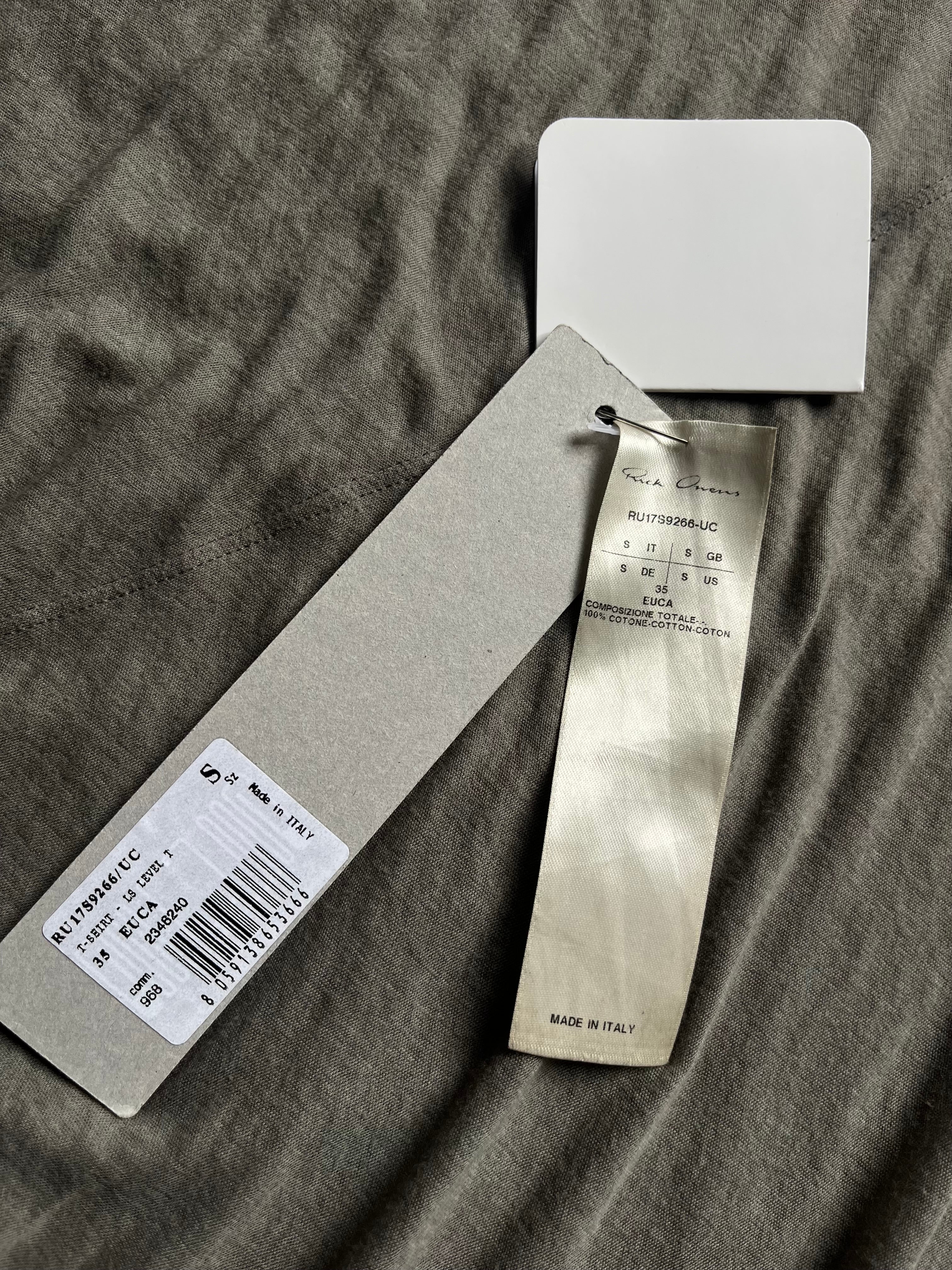 Rick Owens SS17 "Walrus" Dust Level Longsleeve T-Shirt Archive Fashion Darkwear