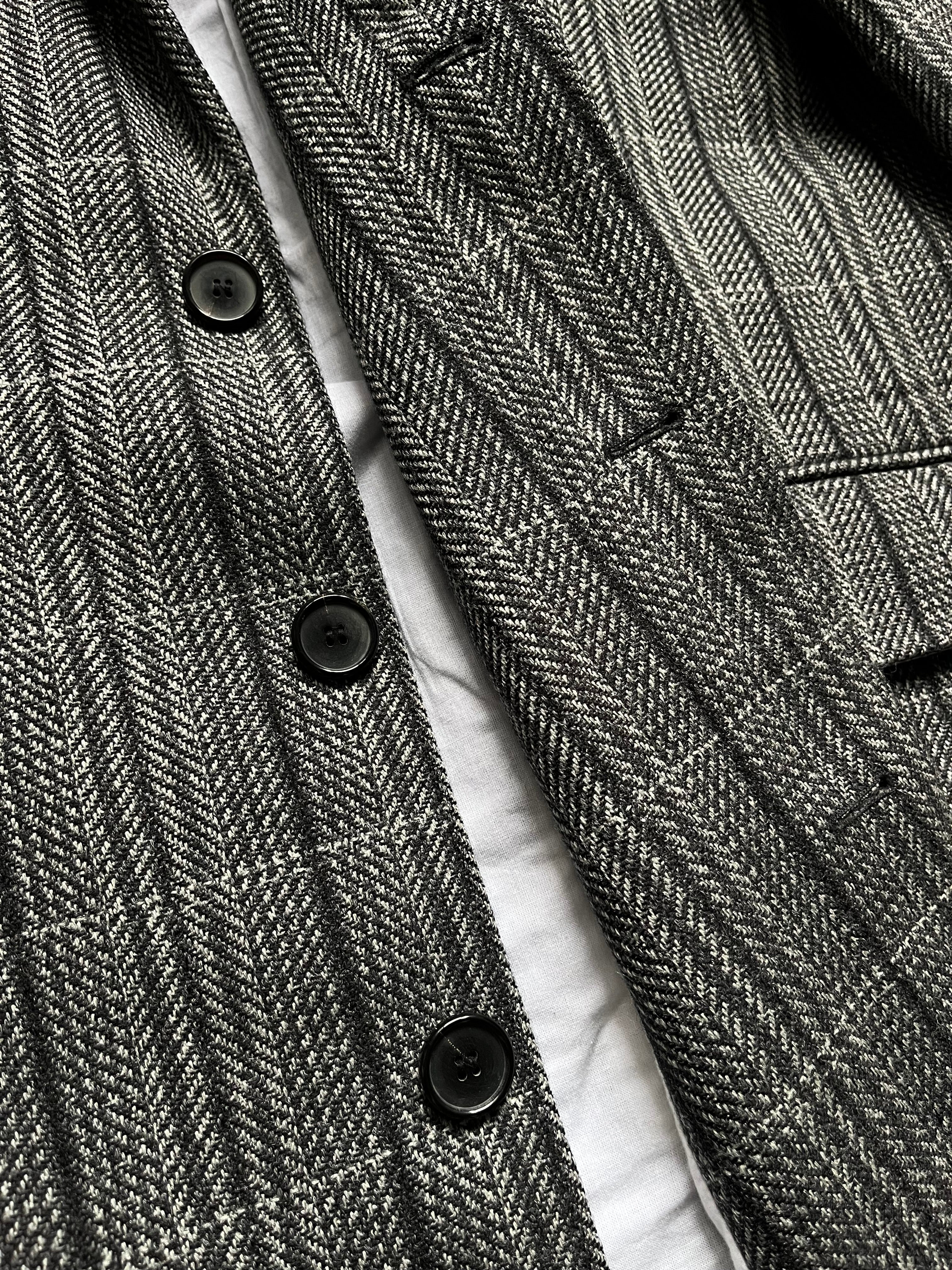 Raf Simons SS19 Calvin Klein 205W39NYC Grey Plaid Wool Oversized Coat Archive Fashion Dark Academia