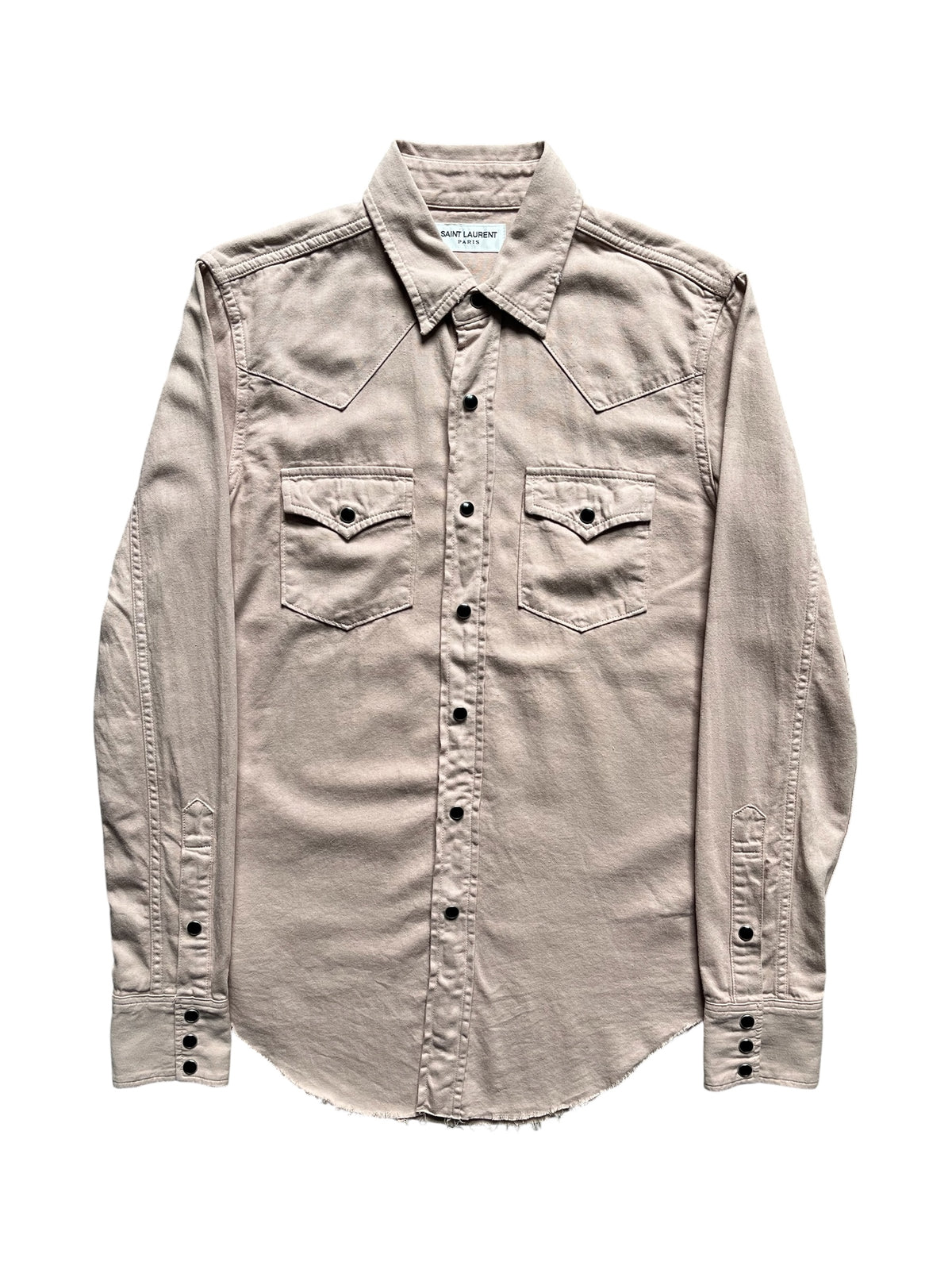Saint Laurent AW17 Light Pink Western Shirt