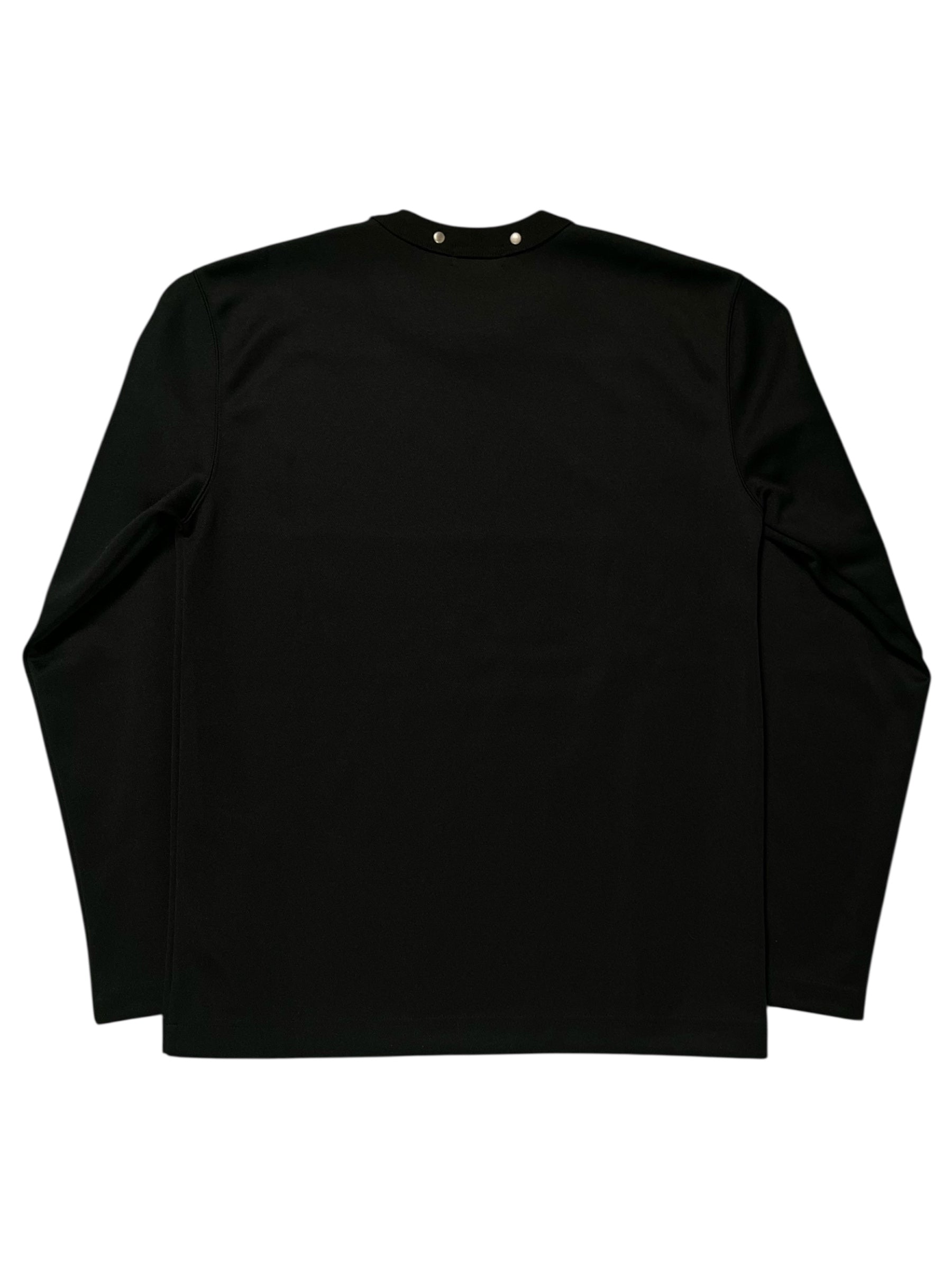Comme des Garçons Homme Plus Armour Of Peace studded long sleeve shirt with metallic embellishments and detailed design.