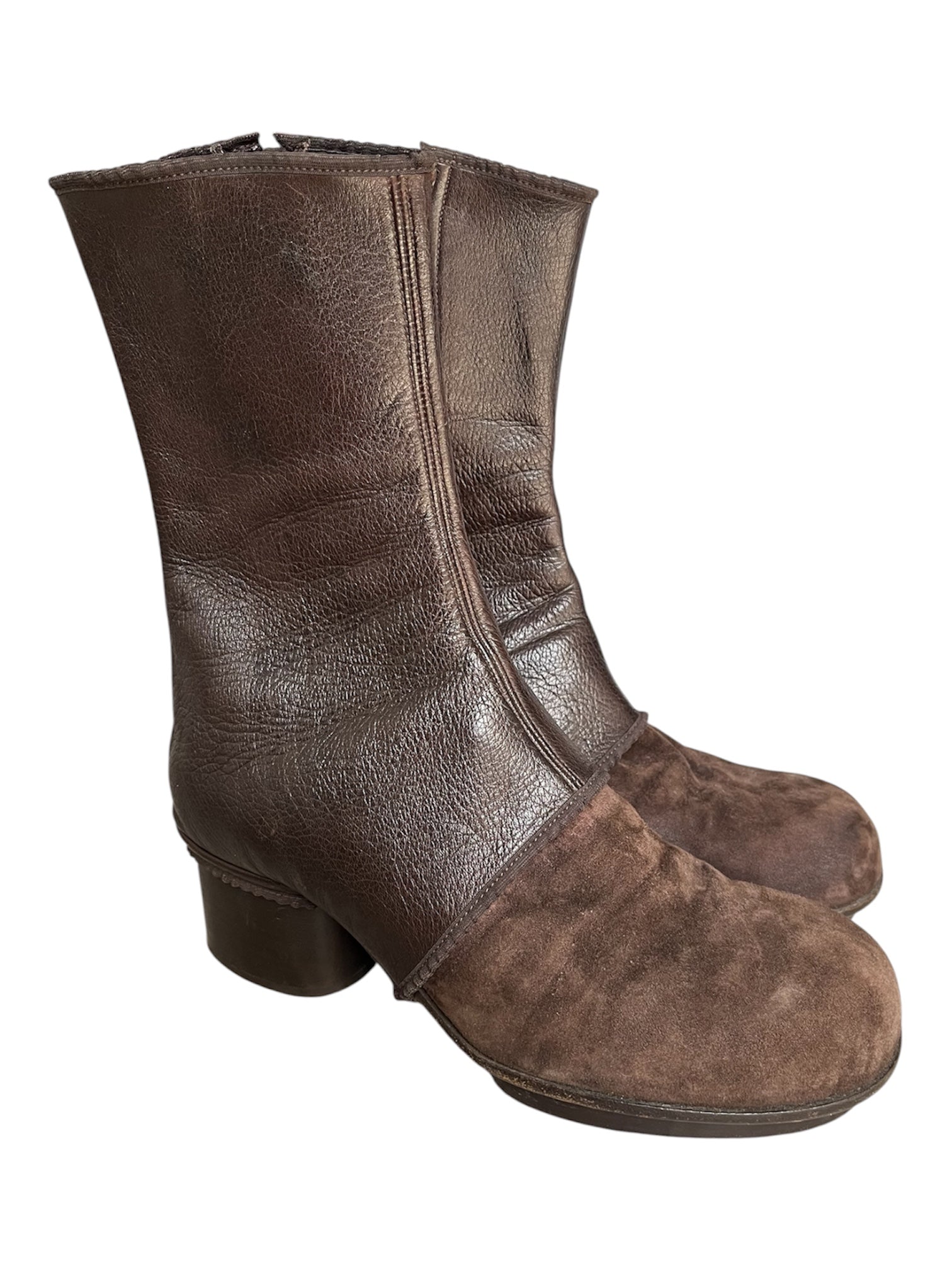 Maison Martin Margiela AW99 Sock Layered Leather Pump Boots