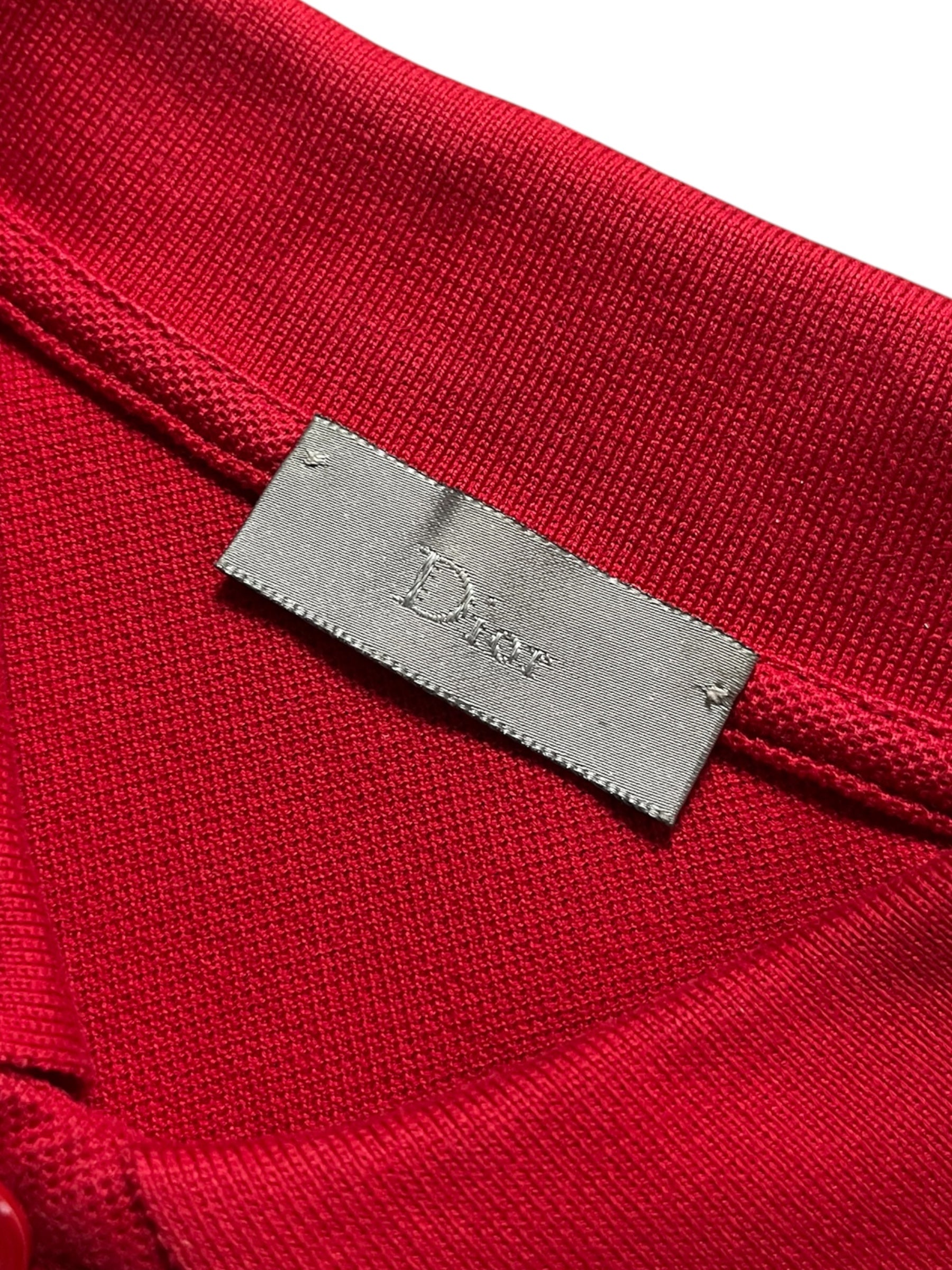 Dior SS06 Pocket Polo shirt in classic polo style with a chest pocket, featuring a sleek design and premium fabric.