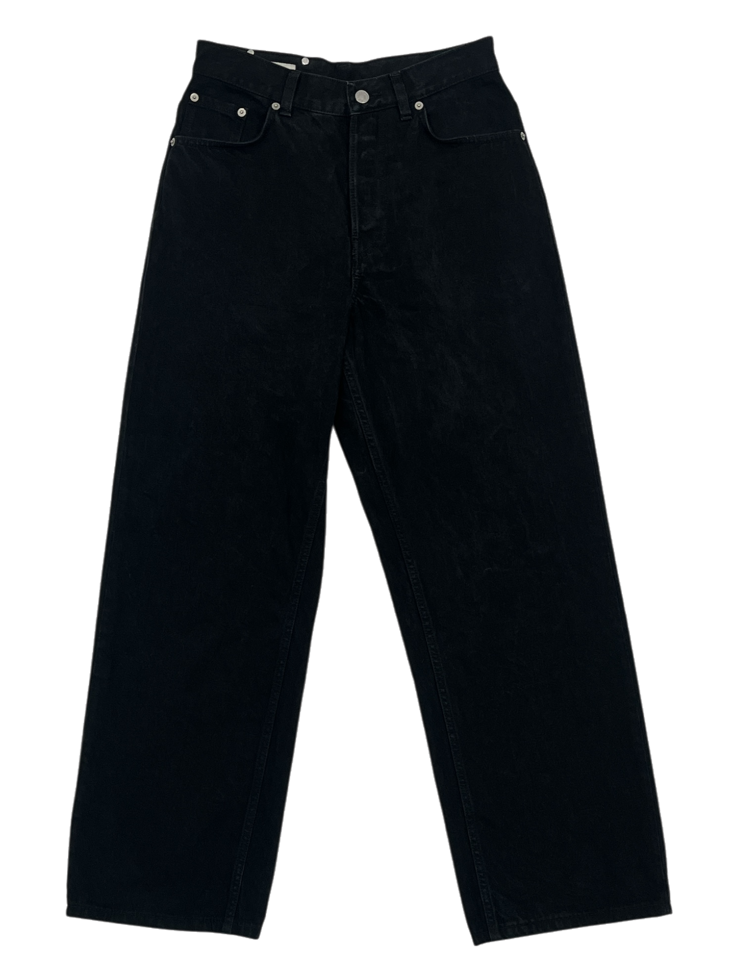 AW22 Black Marble-wash Denim Pants
