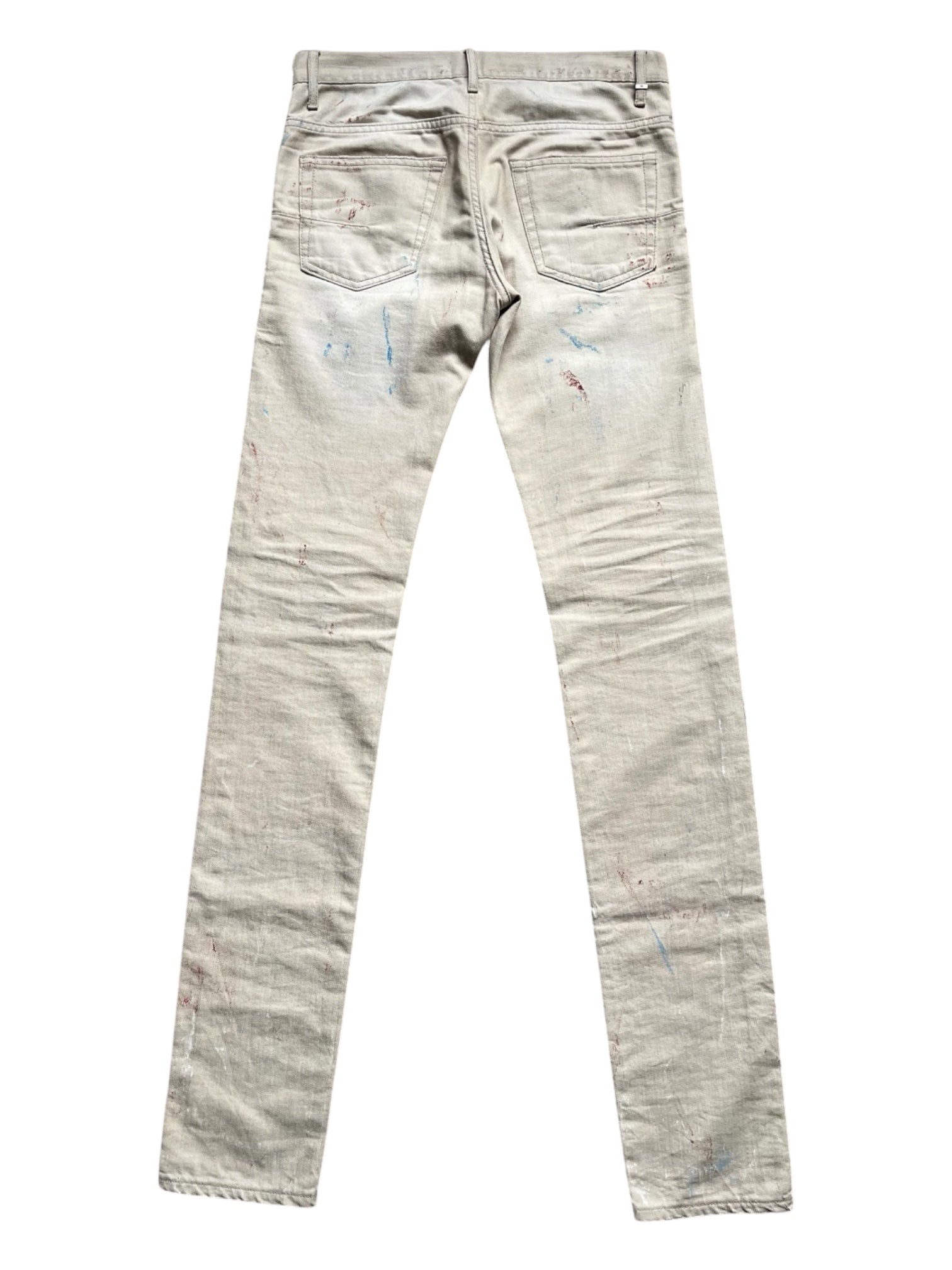 Dior Homme SS10 "Wildcat" Paint Splatter Denim