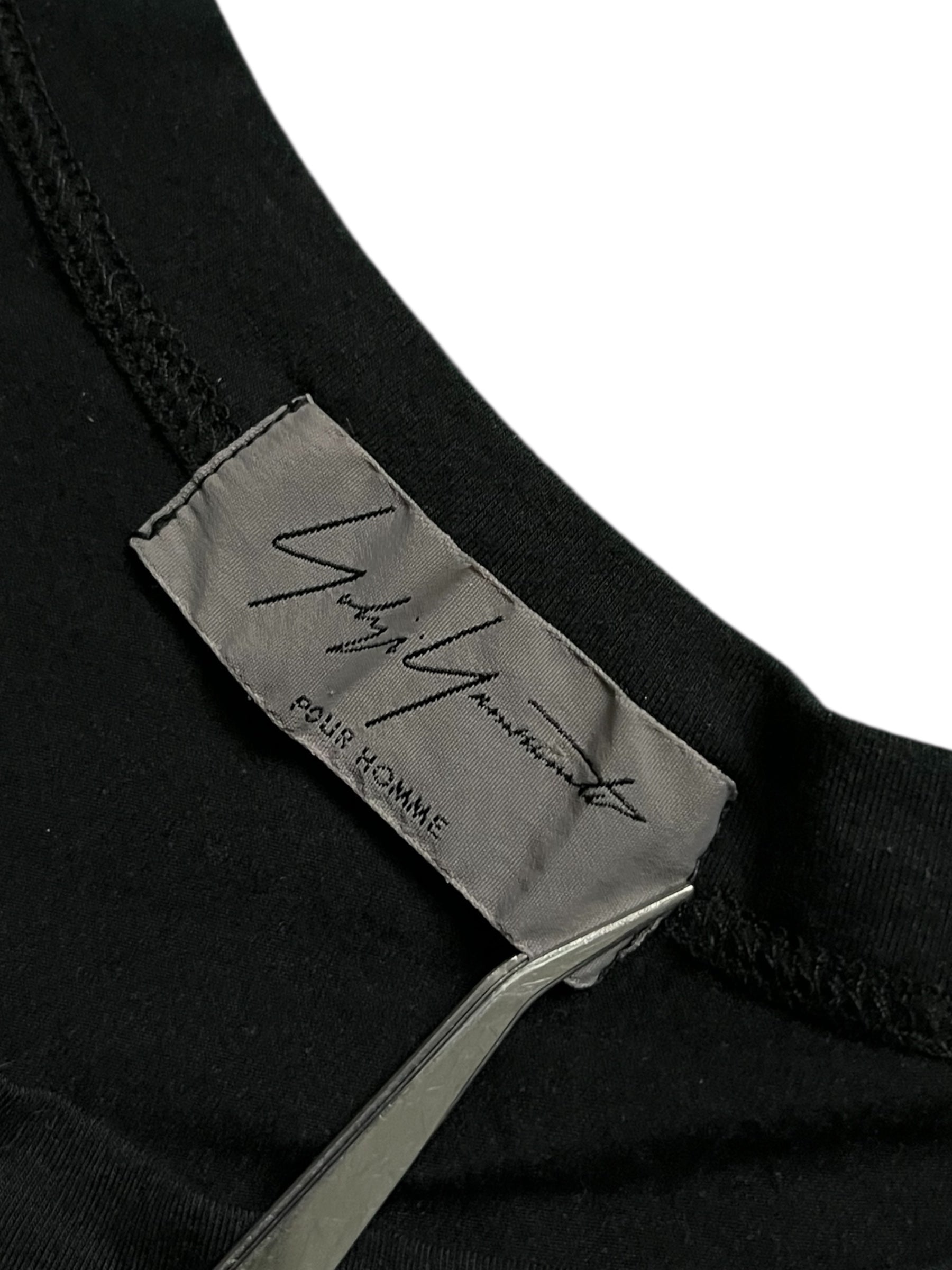 Navy tank top by Yohji Yamamoto featuring a sleeveless design and casual fit, displayed on a plain background.