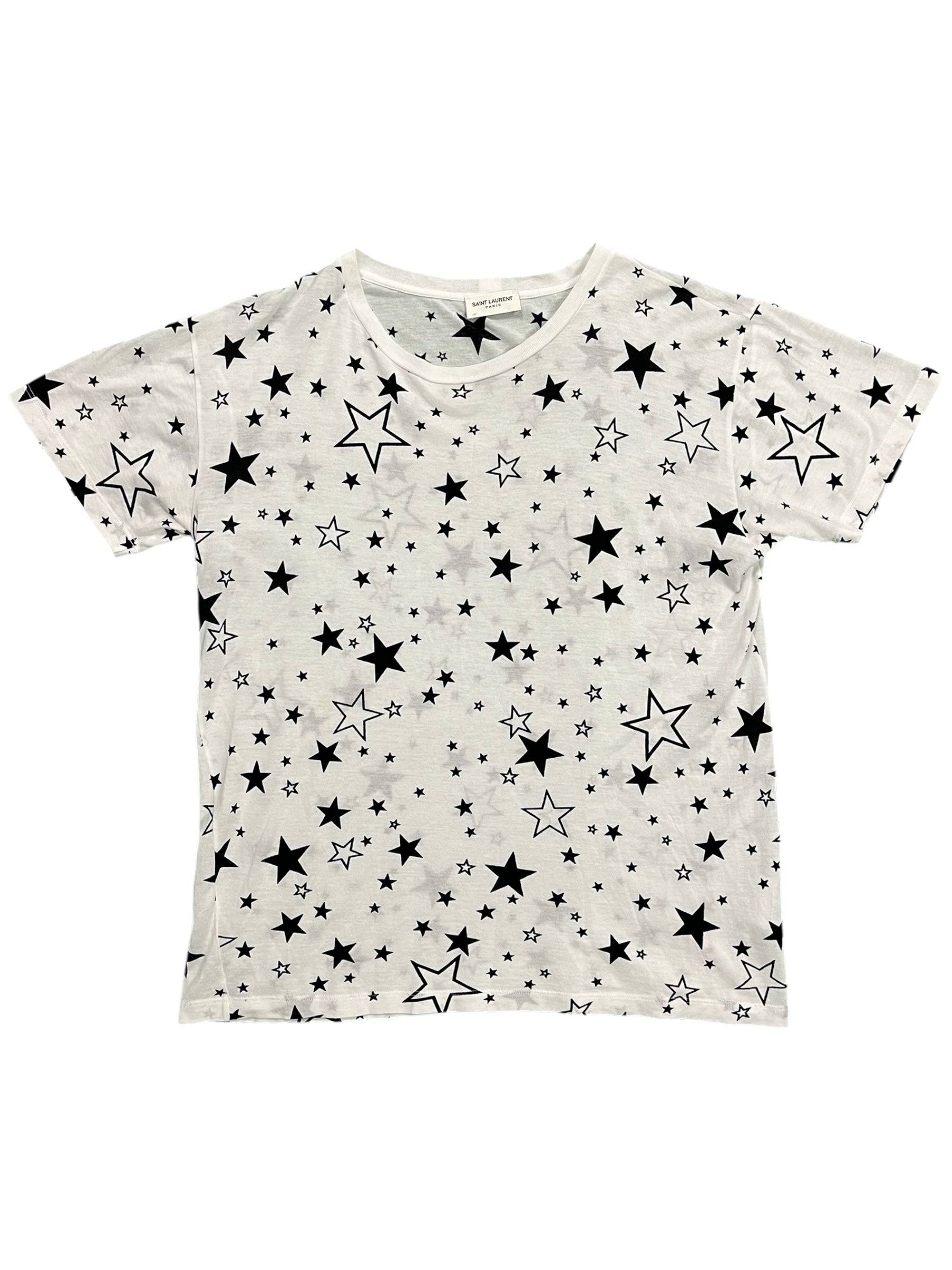 Saint Laurent SS14 Star T-shirt featuring a graphic star design on a casual cotton t-shirt.