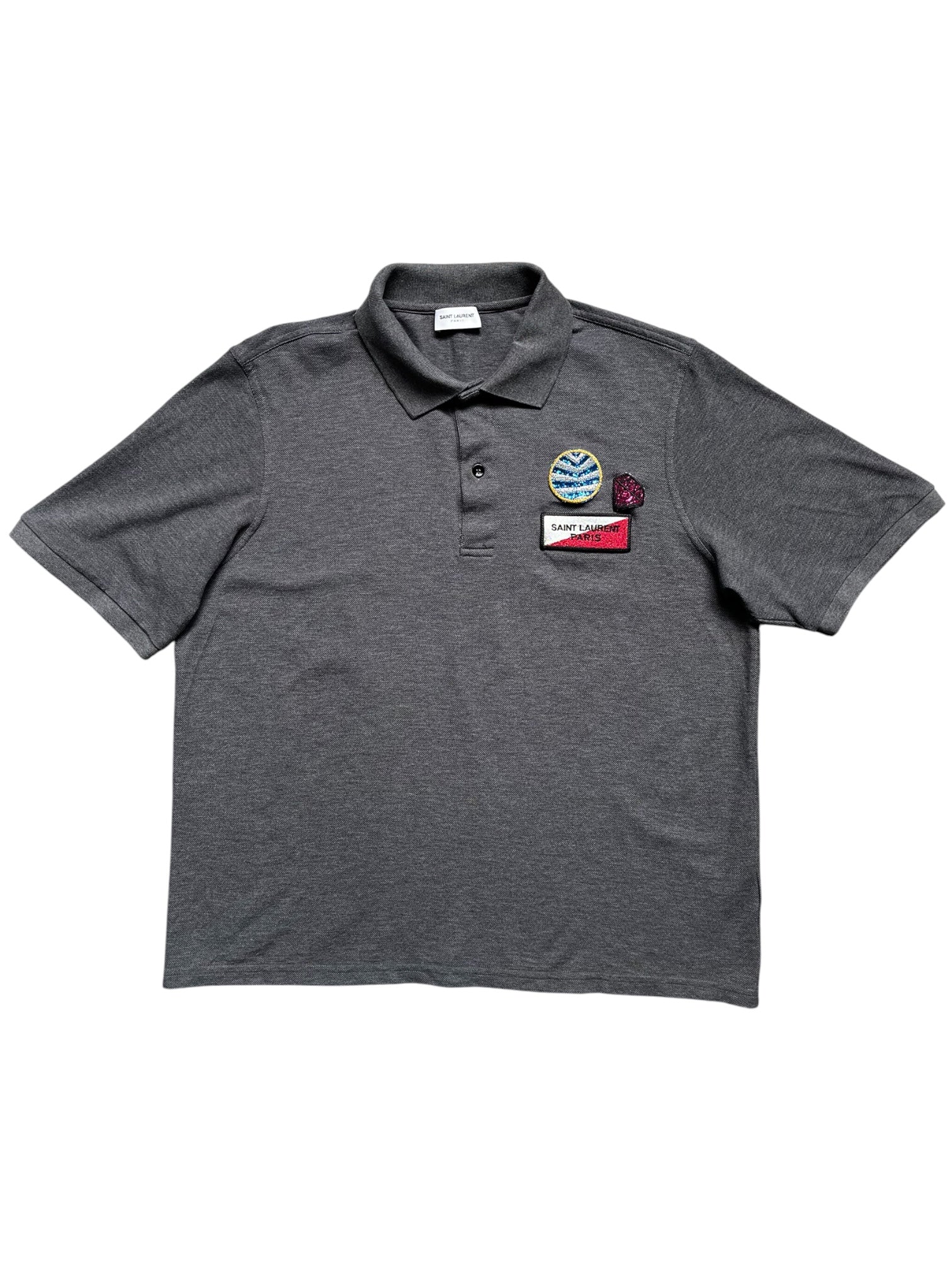 Saint Laurent SS16 Multi-patch Polo