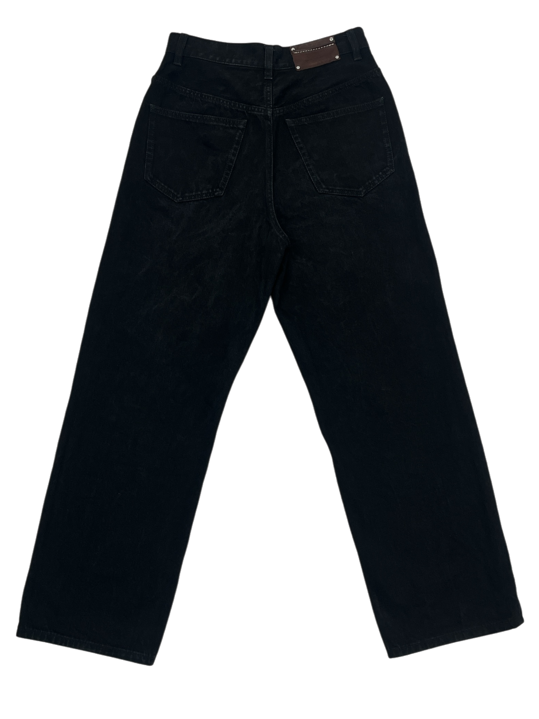 AW22 Black Marble-wash Denim Pants
