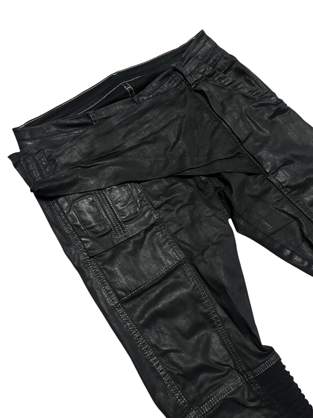 SS15 "Faun" DRKSHDW Waxed Memphis Biker Pants