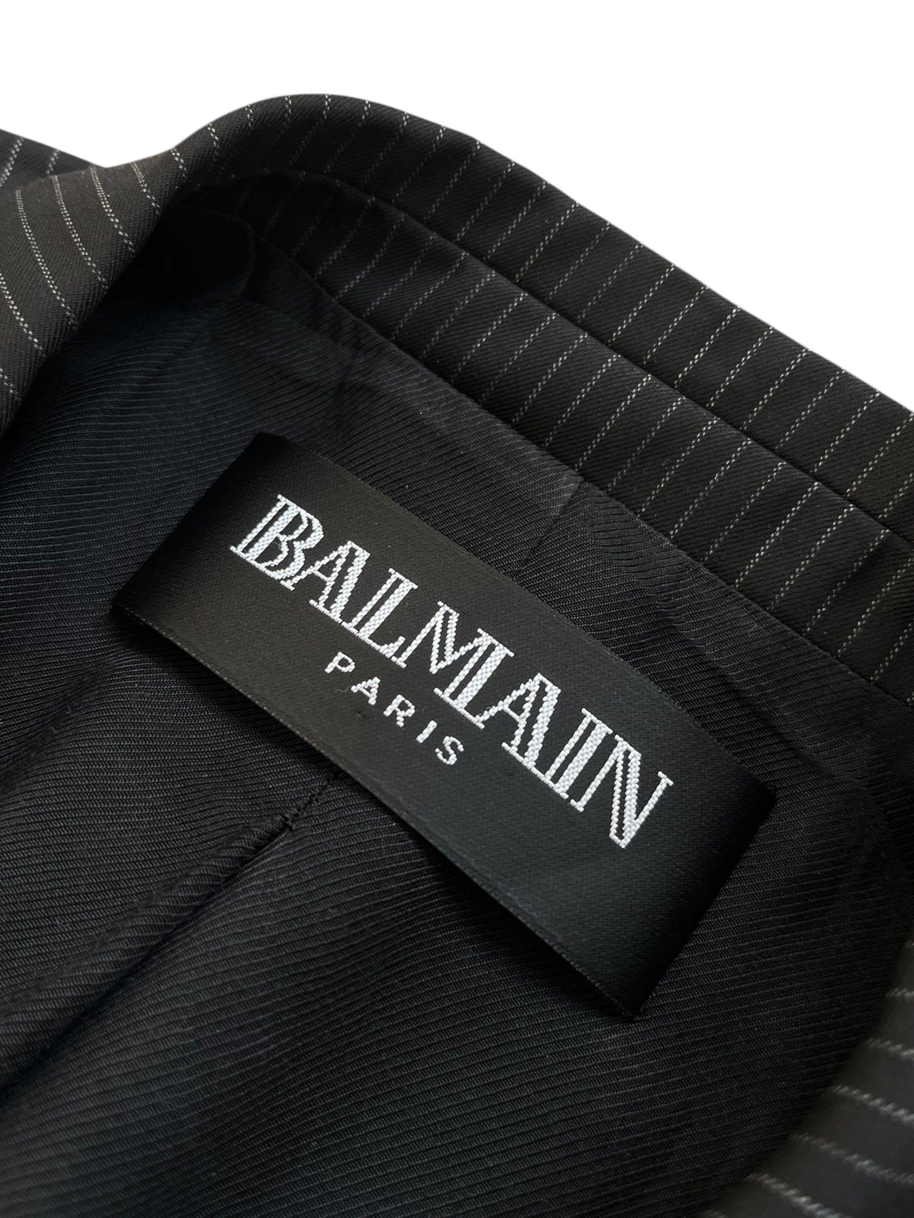 Balmain SS11 Scarab Medal blazer jacket with intricate embroidery and structured fit, showcasing luxury men's fashion style.