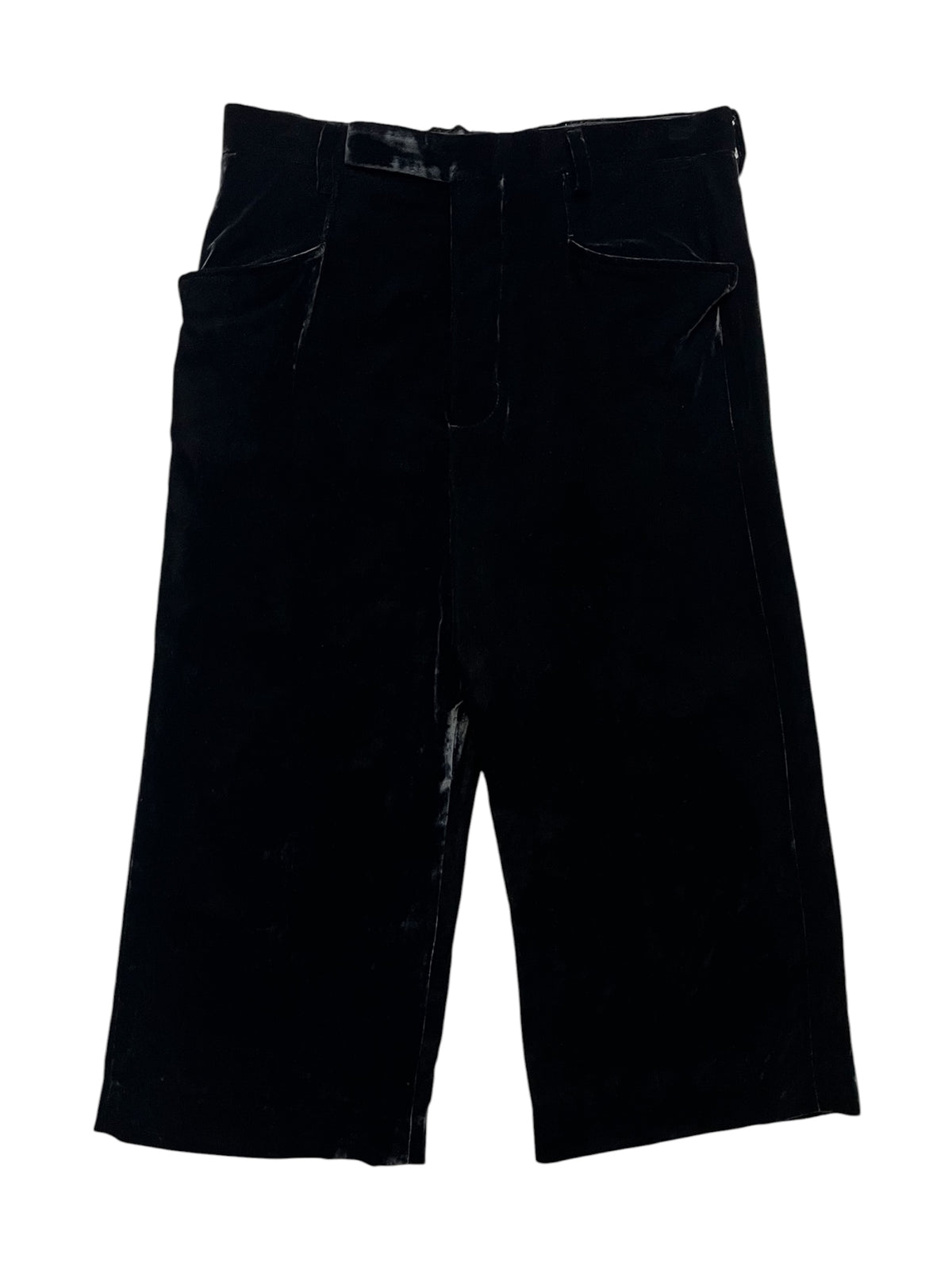 Rick Owens FW17 "Glitter" Astaire Velvet Cropped Pants