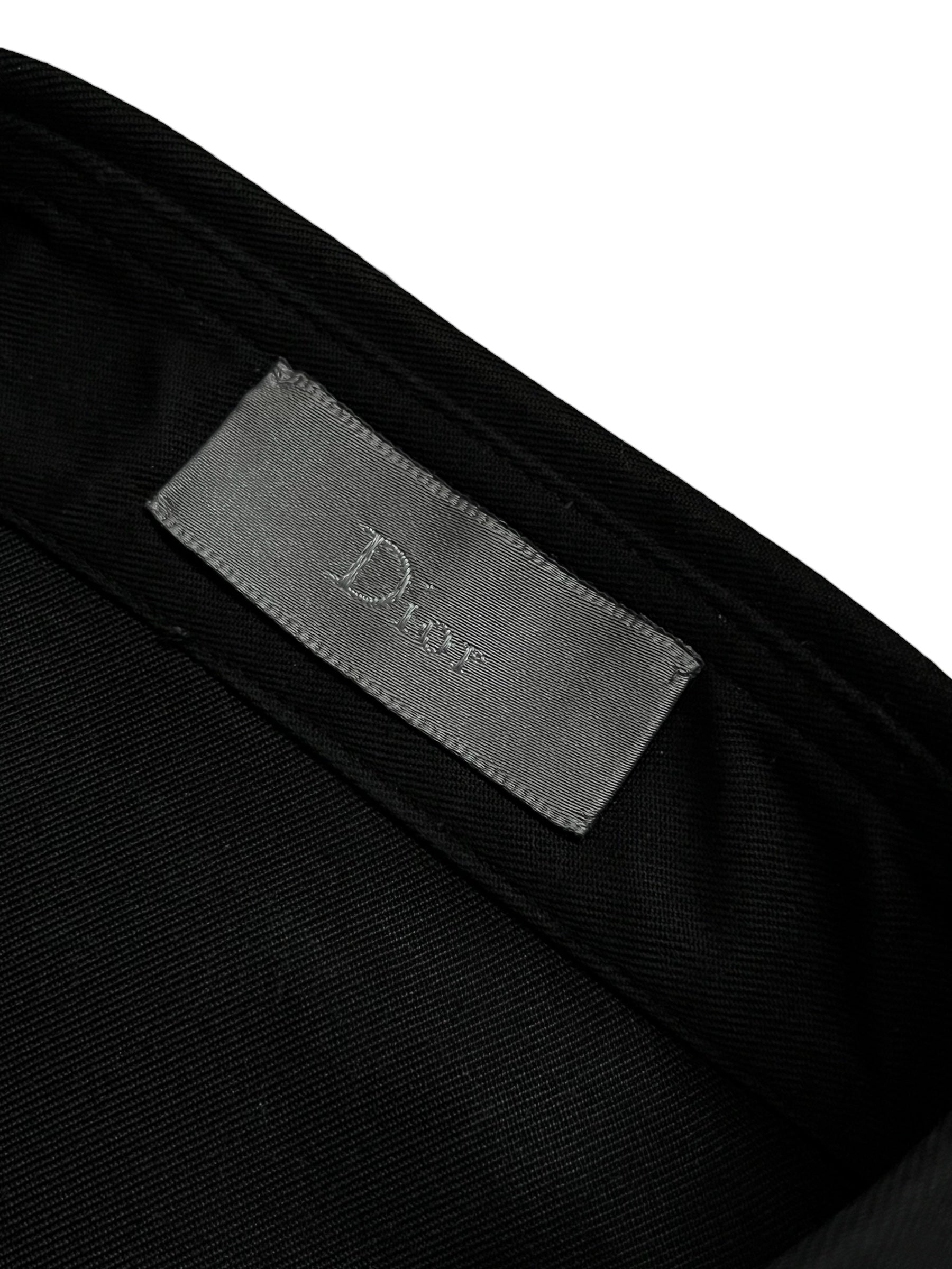 Dior SS03 “Follow Me” Bee black shirt, stylish men's shirt featuring a bee graphic on the chest, made from comfortable fabric.