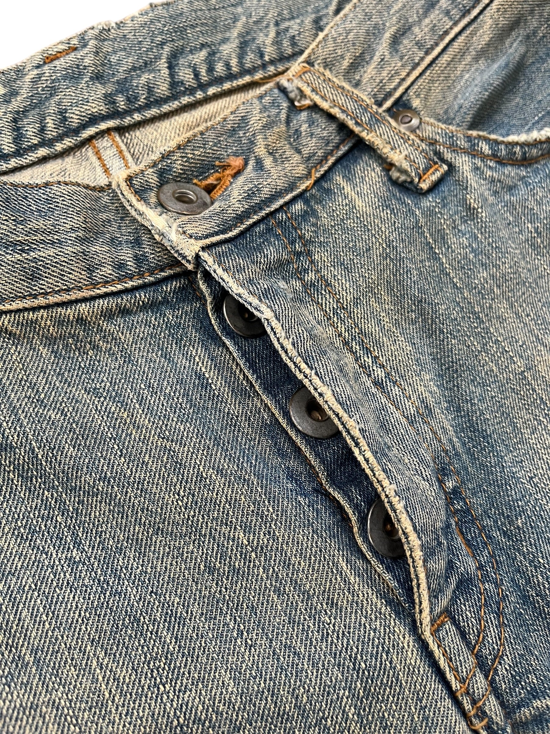 If Six Was Nine IfSixWasNine 00's Mudmax Bootcut Blue Denim Japanese Archive Fashion Vkei