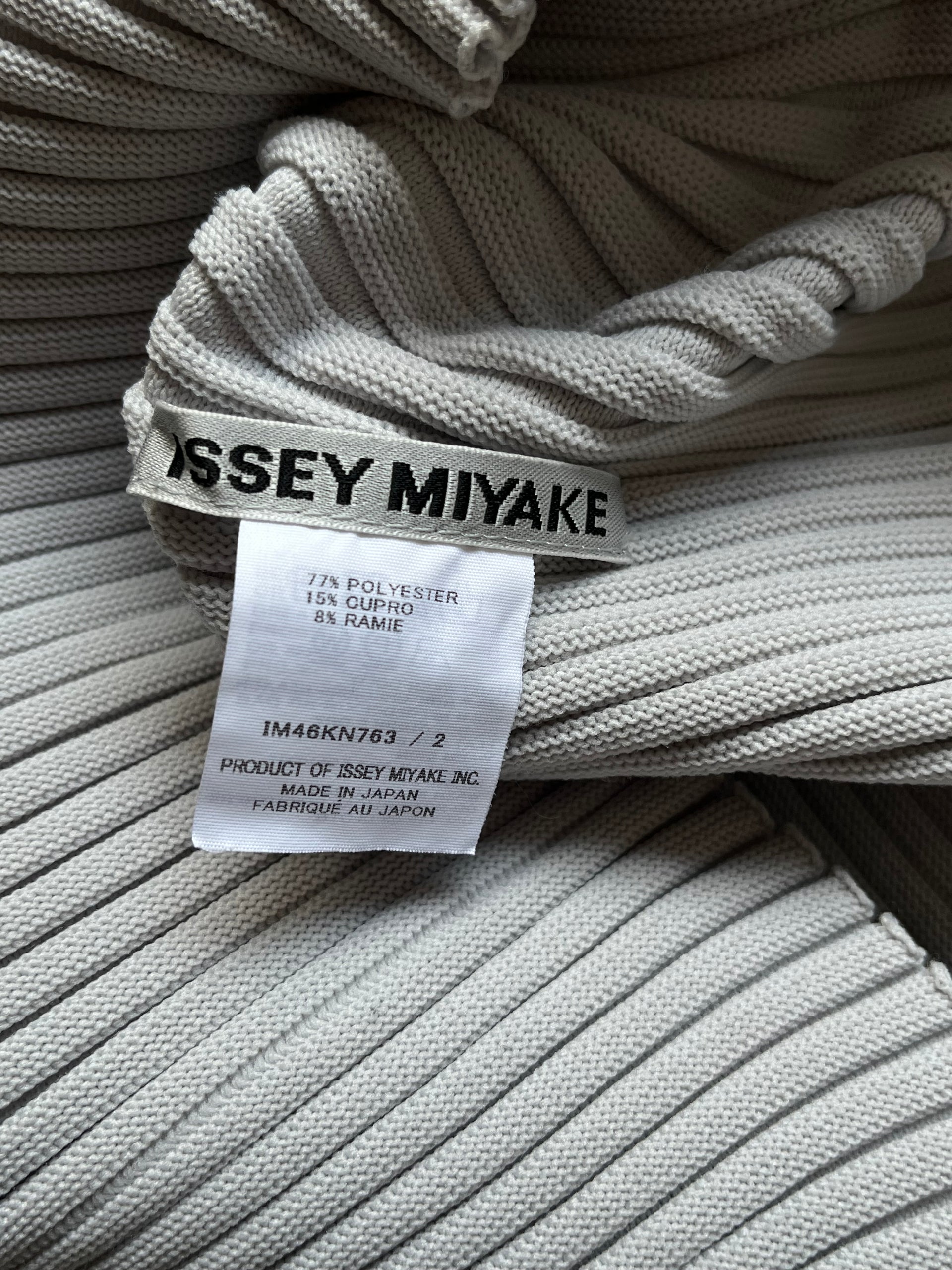 Issey Miyake SS24 Gray Sensu Top