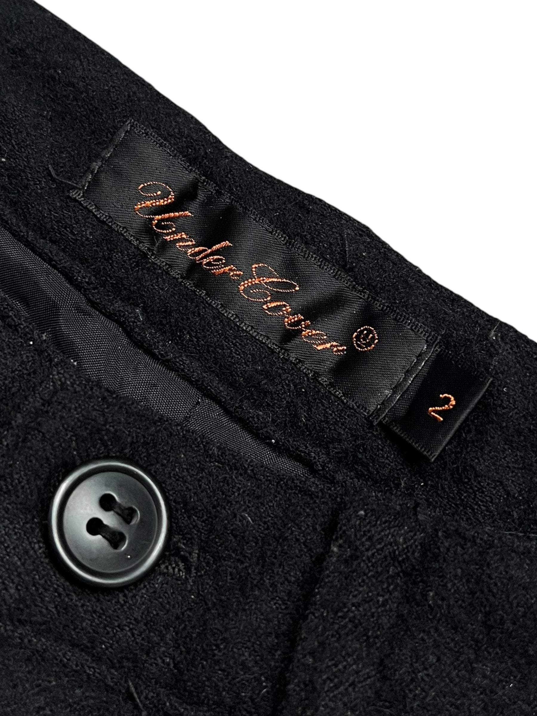 Undercover Jun Takahashi AW06 "Guruguru" Black Wool Waistbag Trousers Archive Fashion