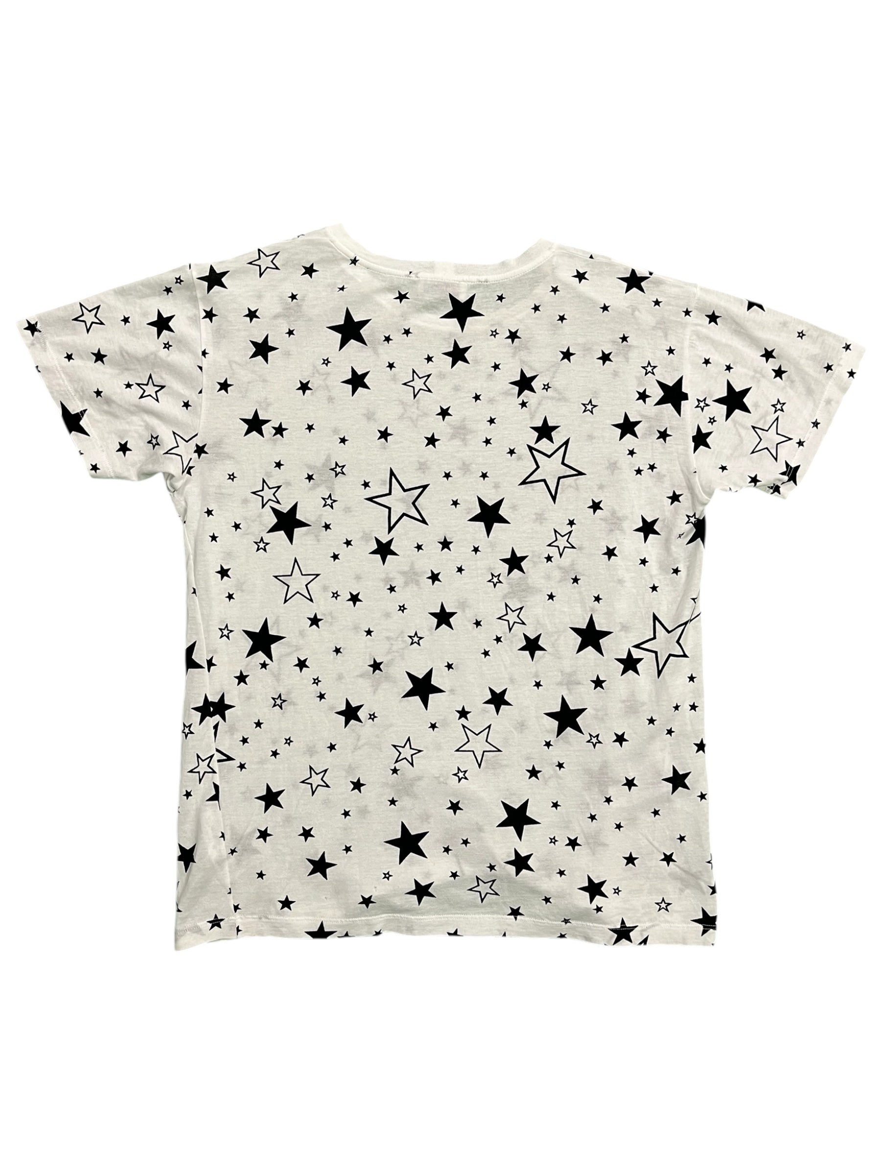 Saint Laurent SS14 star T-shirt featuring a graphic star design on soft fabric, displayed flat.