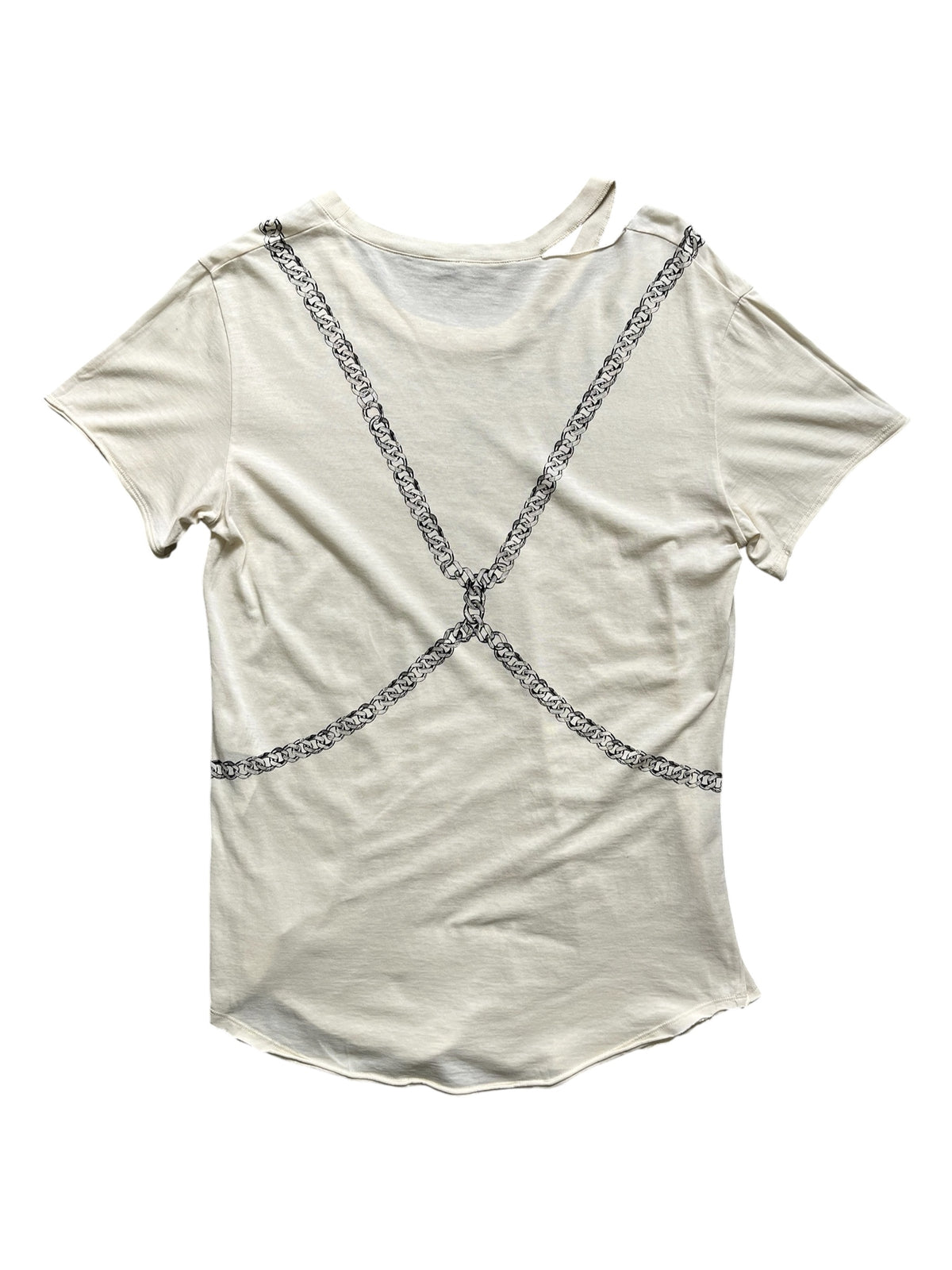 Alexander McQueen SS16 Cut-Out Detail Chain T-Shirt