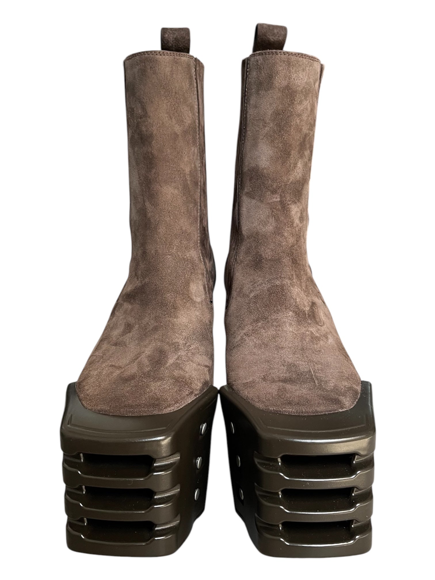 Rick Owens FW25 "Concordians" Grilled Wedge Beatle Boots