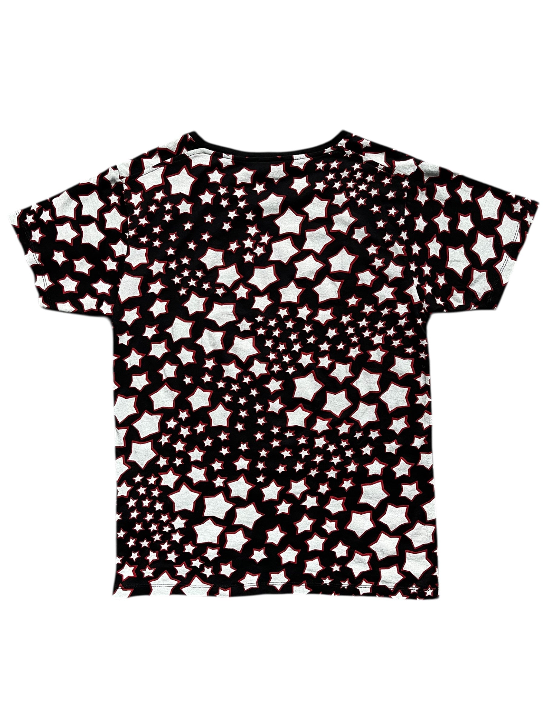 Saint Laurent SS14 black star T-shirt featuring a bold star graphic on front, casual fit, soft fabric, and classic crew neckline.