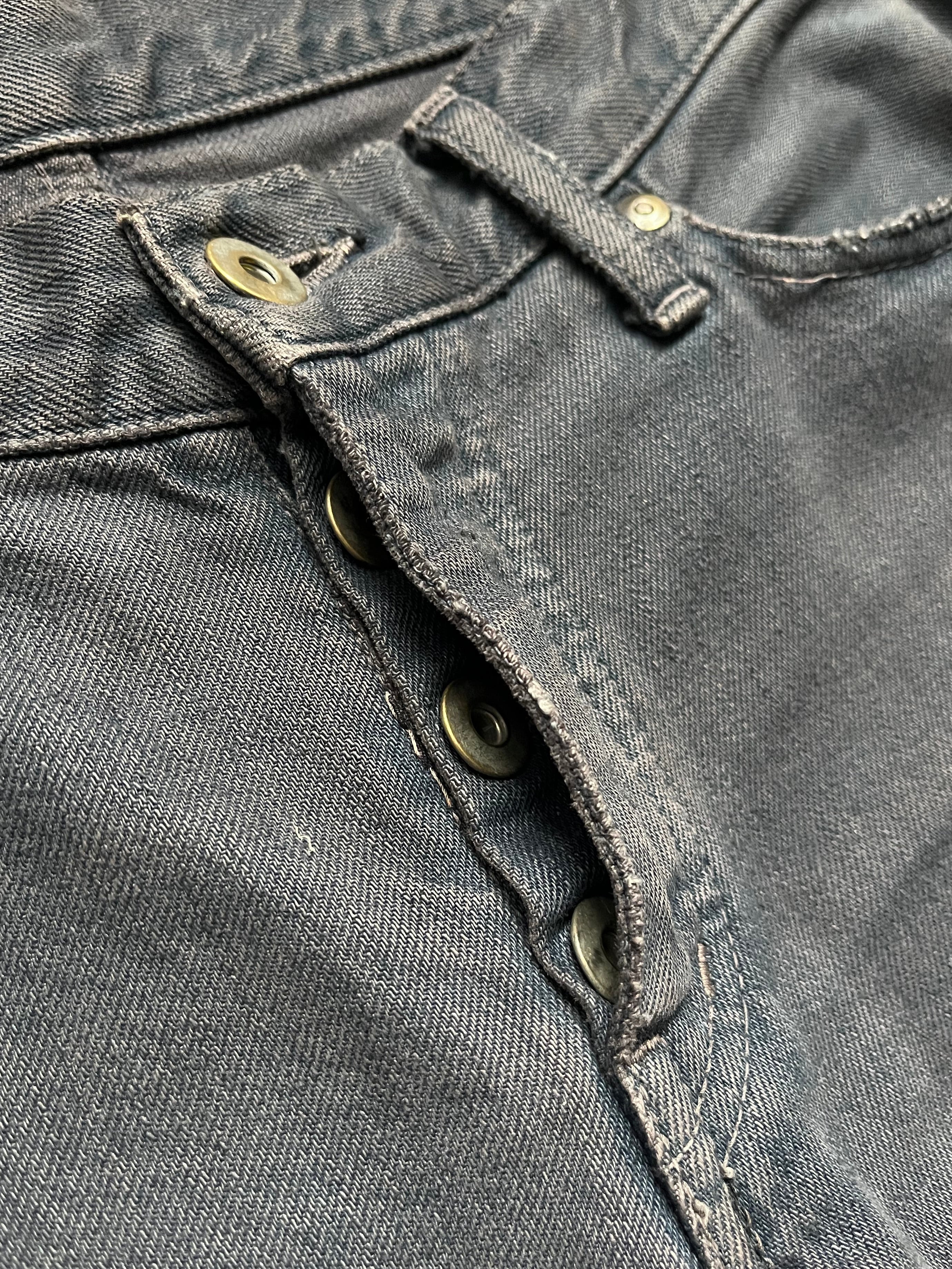 If Six Was Nine IfSixWasNine 00's Mudmax Bootcut Black Denim RARE Japanese Archive Fashion Vkei