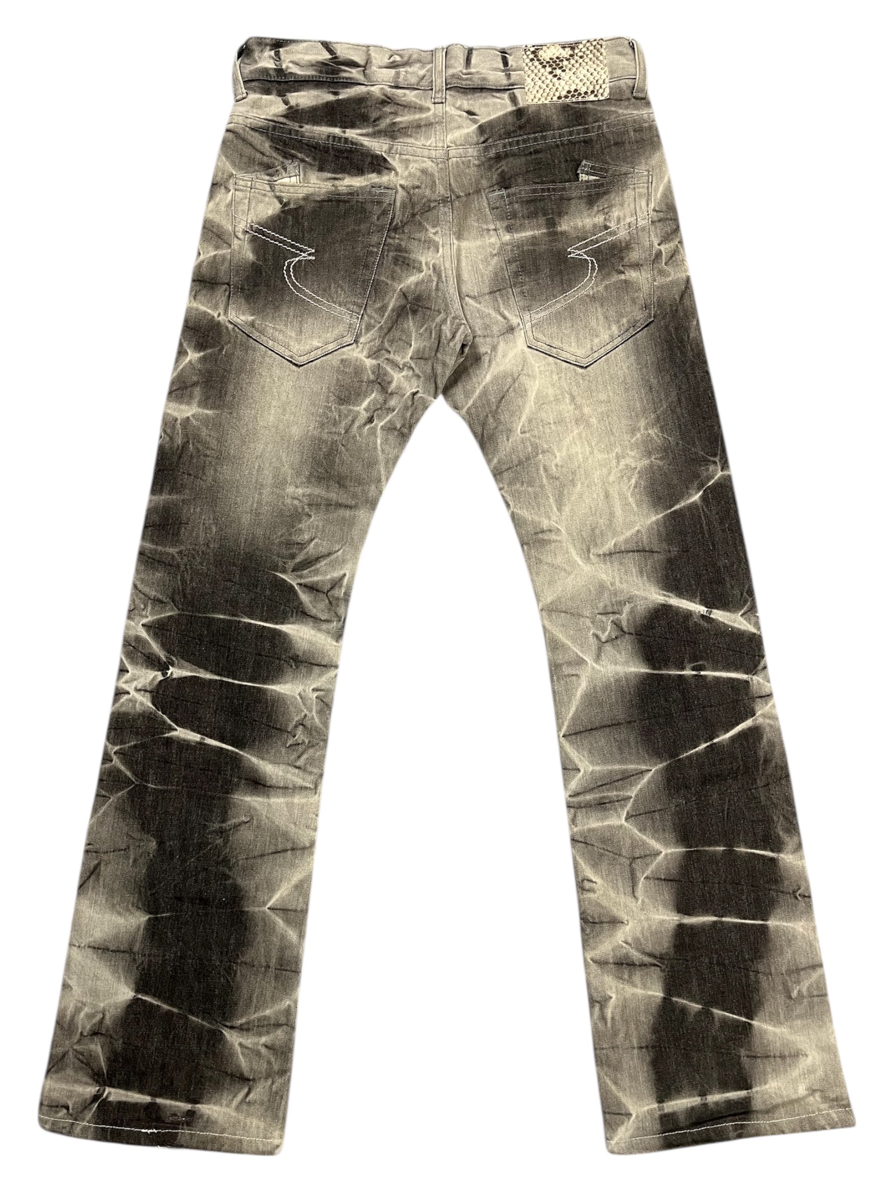 00’s Gray Clawmark Studded Denim