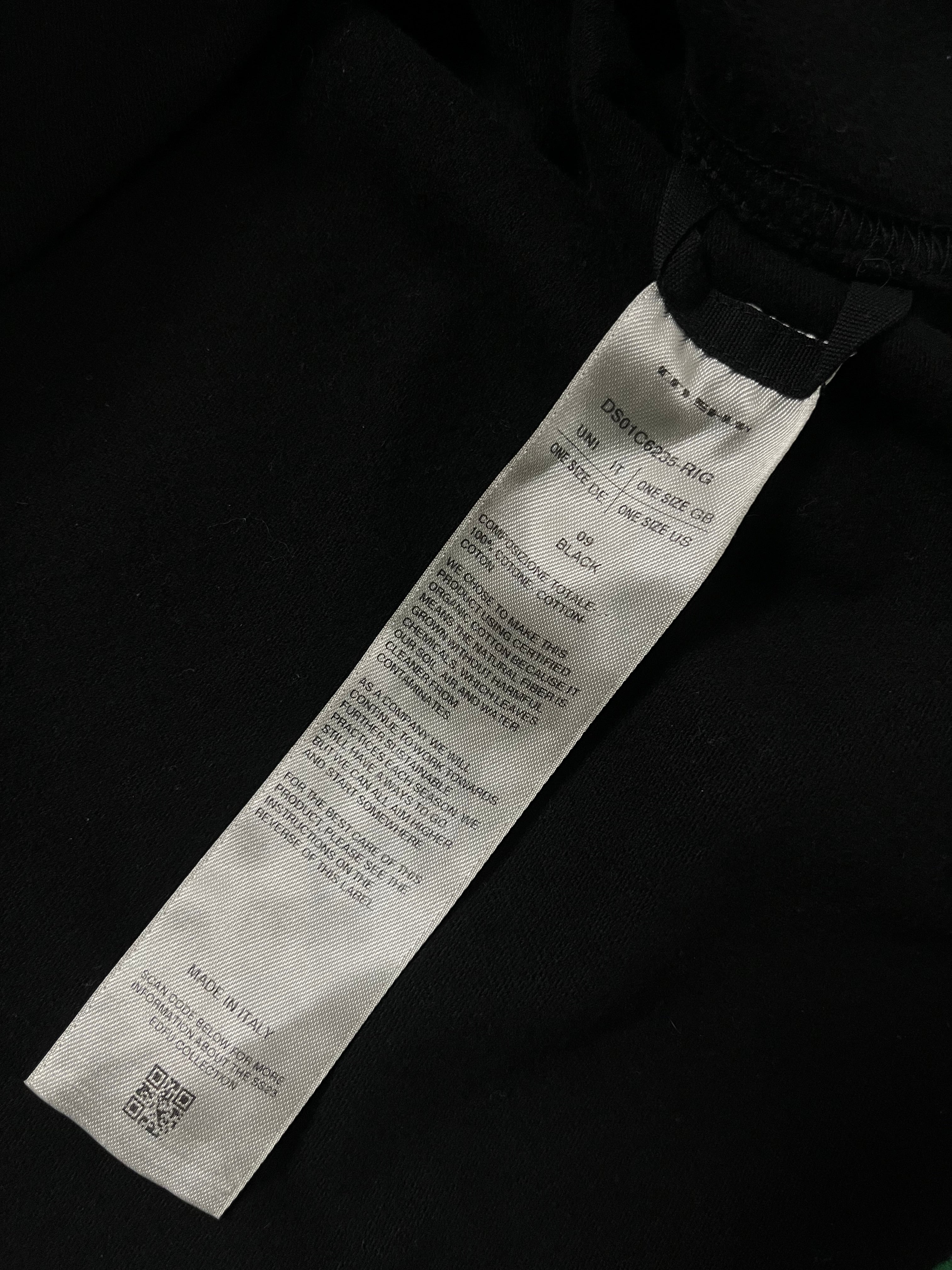 Rick Owens DRKSHDW oversized crewneck in black, featuring a relaxed fit and soft fabric, displayed on a neutral background.