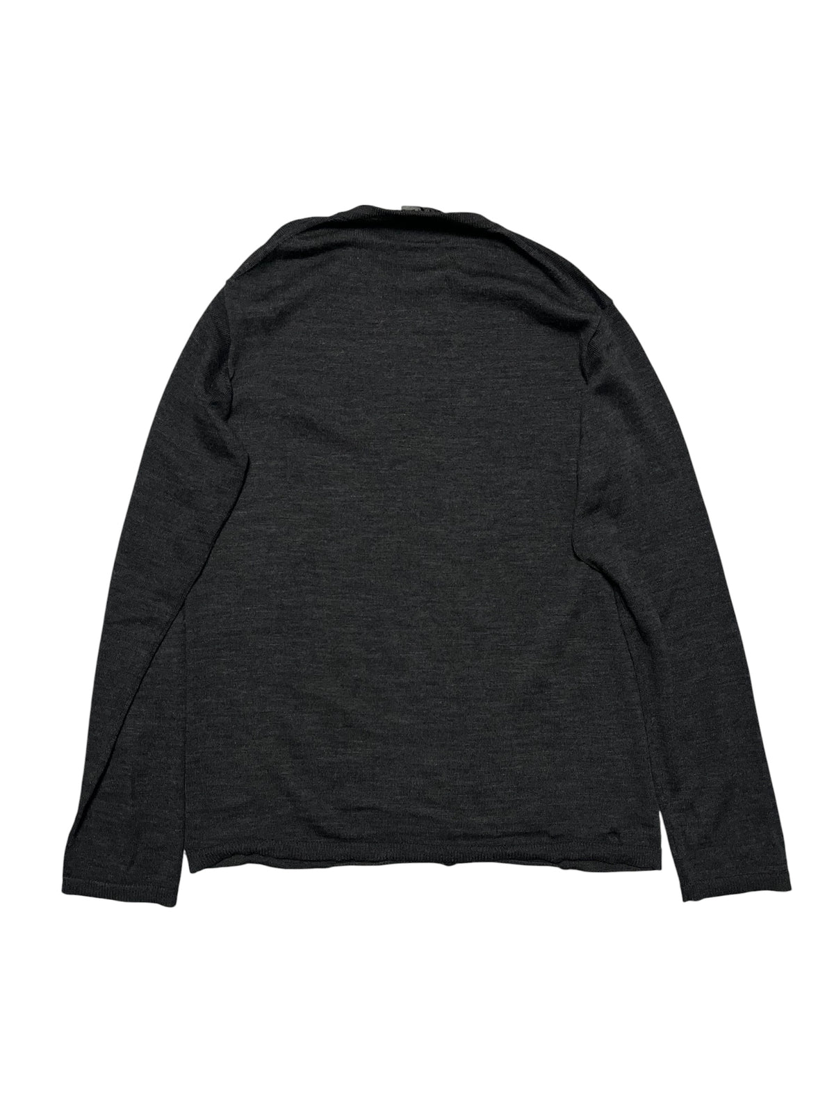 Yohji Yamamoto pour Homme 00s Grey Light Knit Sweater