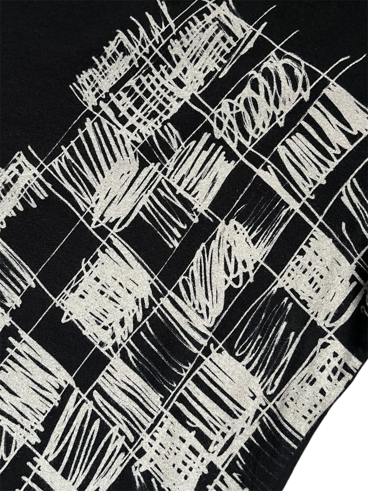Yohji Yamamoto Black Scandal SS19 Scribble T-Shirt