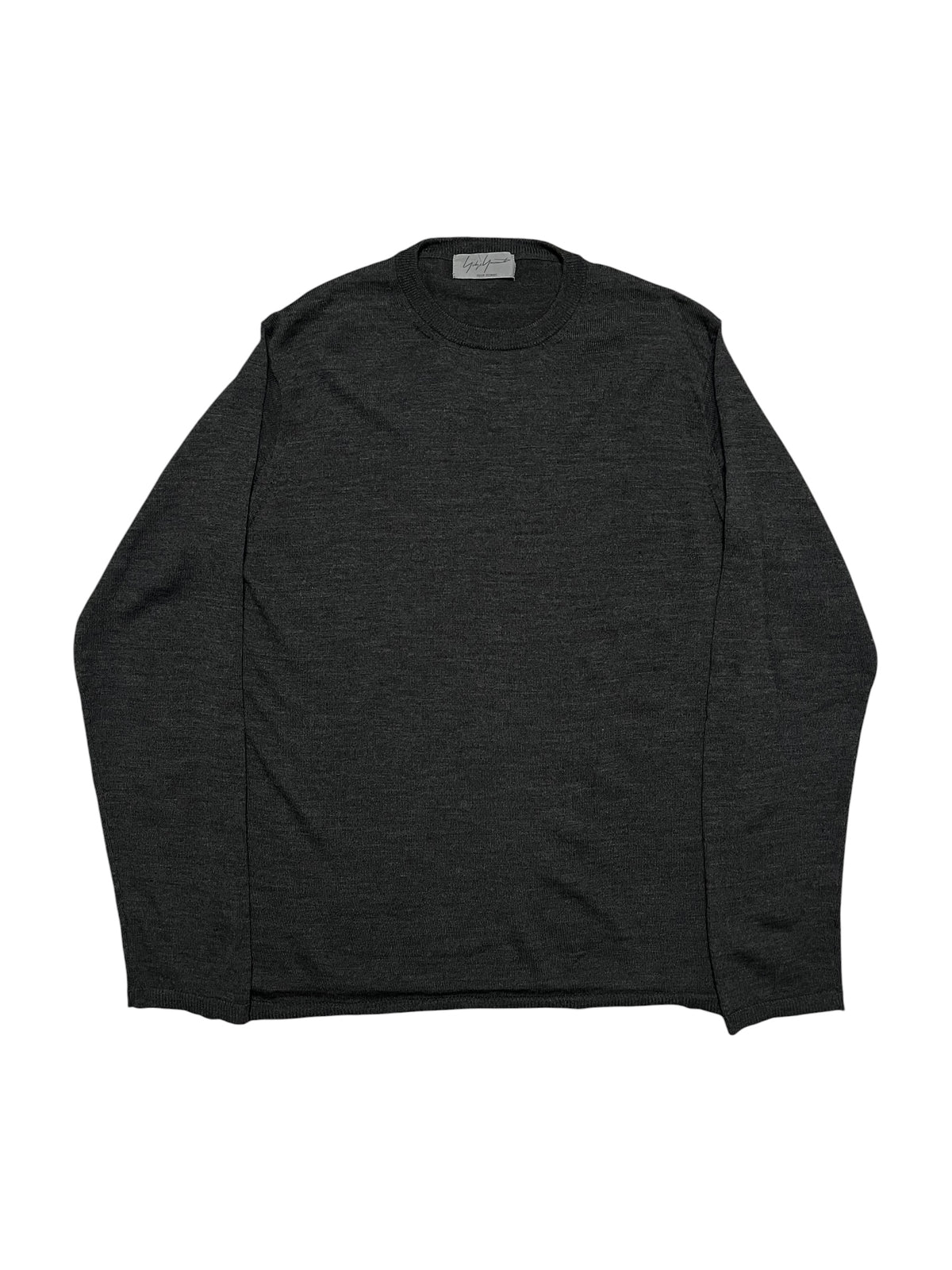 Yohji Yamamoto pour Homme 00s Grey Light Knit Sweater