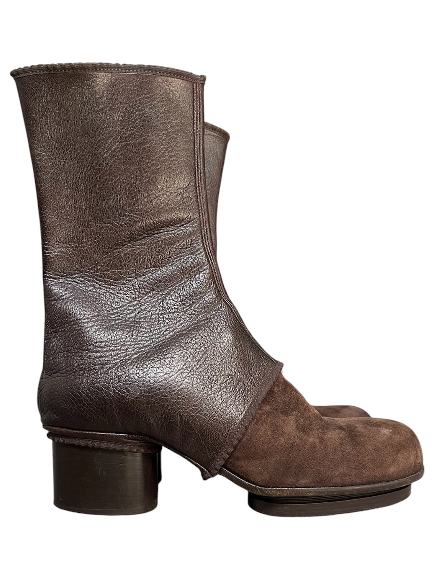 Maison Martin Margiela AW99 Sock Layered Leather Pump Boots