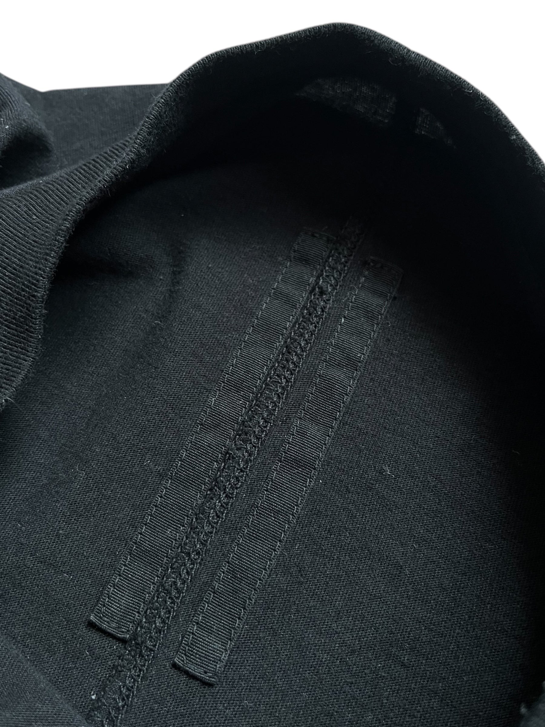 Black Rick Owens DRKSHDW Pentagram Small Level T-shirt with graphic print, crew neck, and short sleeves.