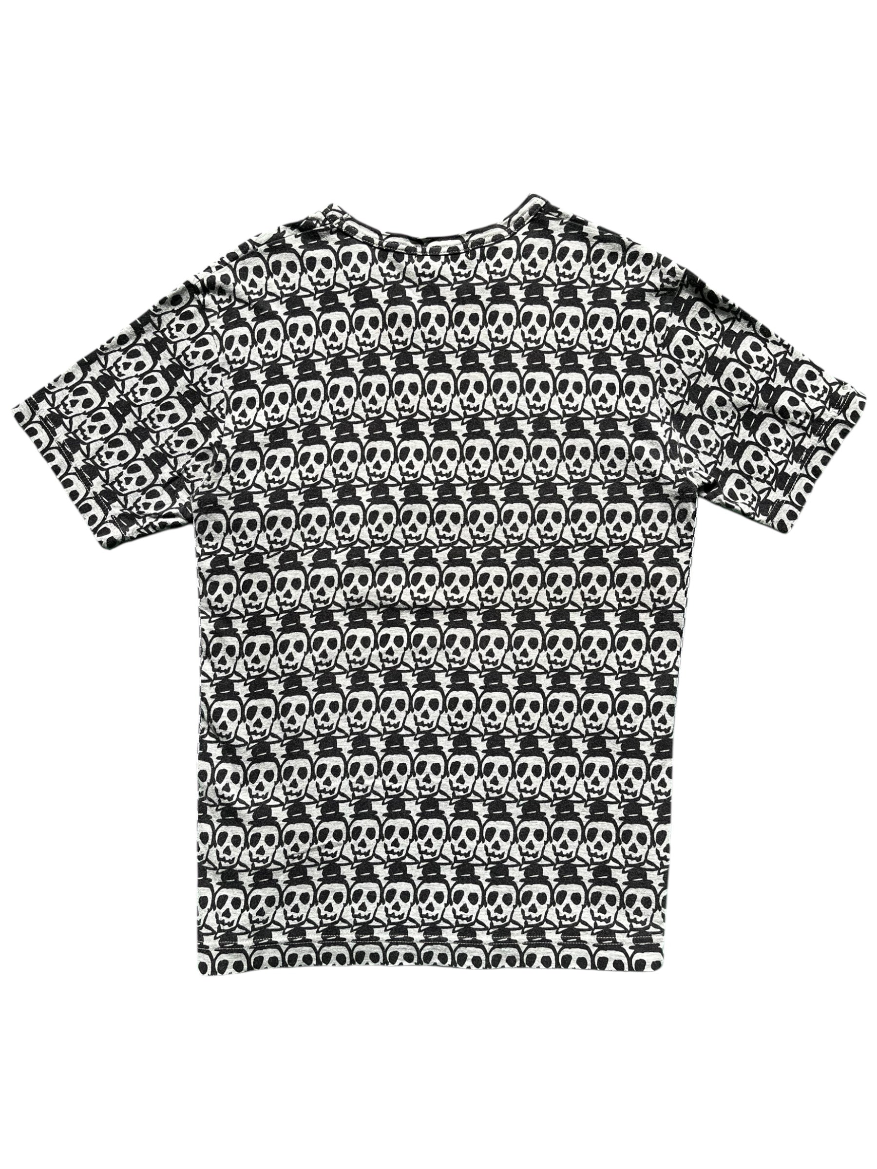 Comme des Garçons Homme Plus SS11 Skull T-shirt featuring a bold skull graphic on black fabric.