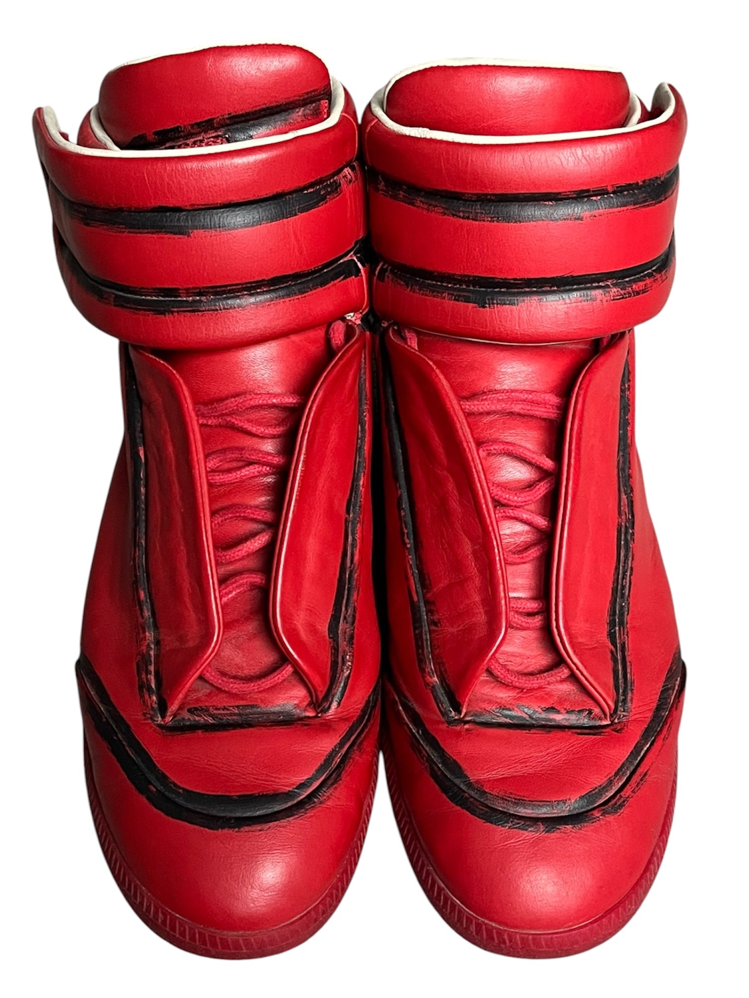 Maison Margiela SS15 Future High Black Outline Sneakers