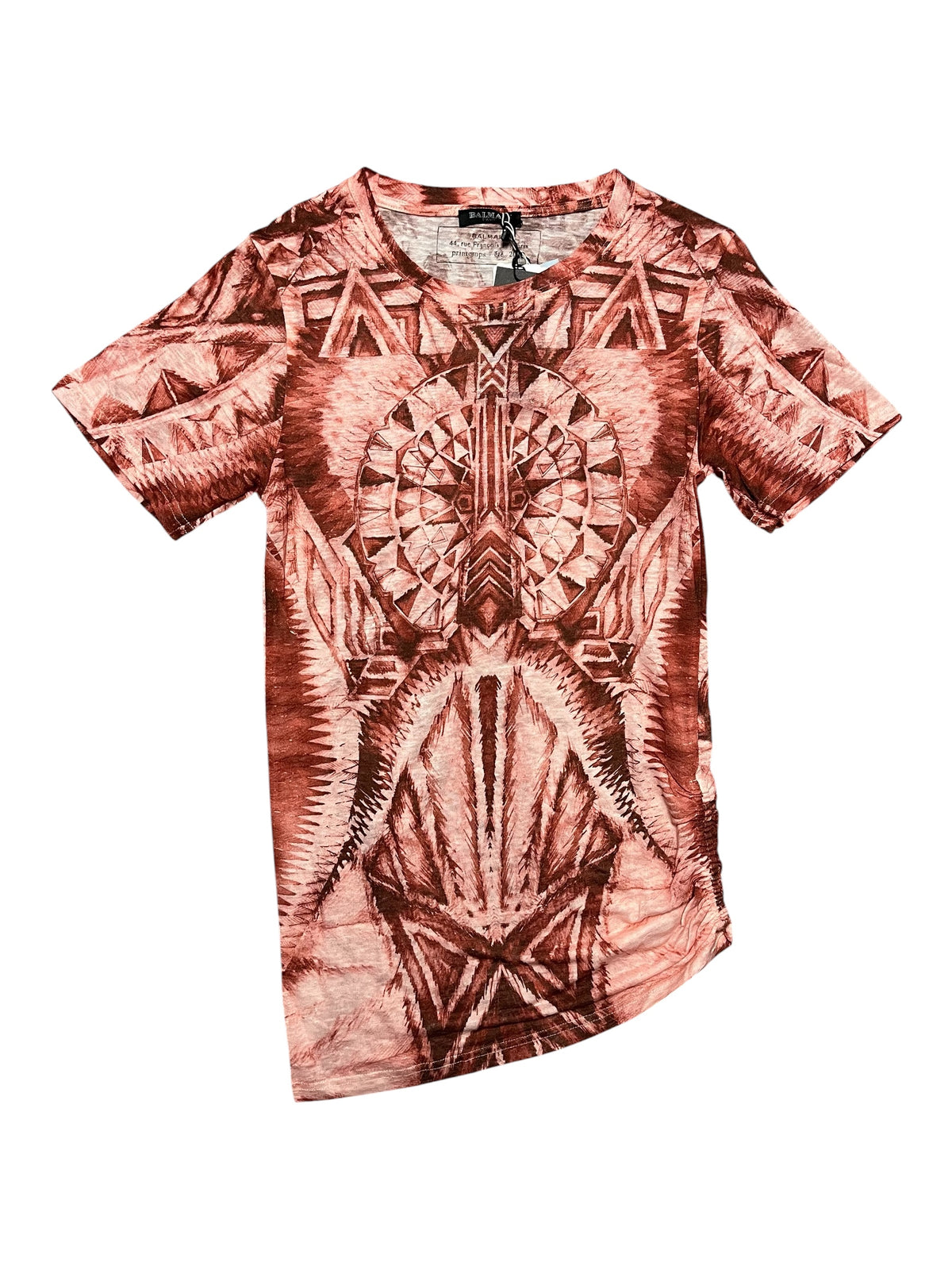 Balmain SS12 Semi-Sheer Linen Mesh T-Shirt