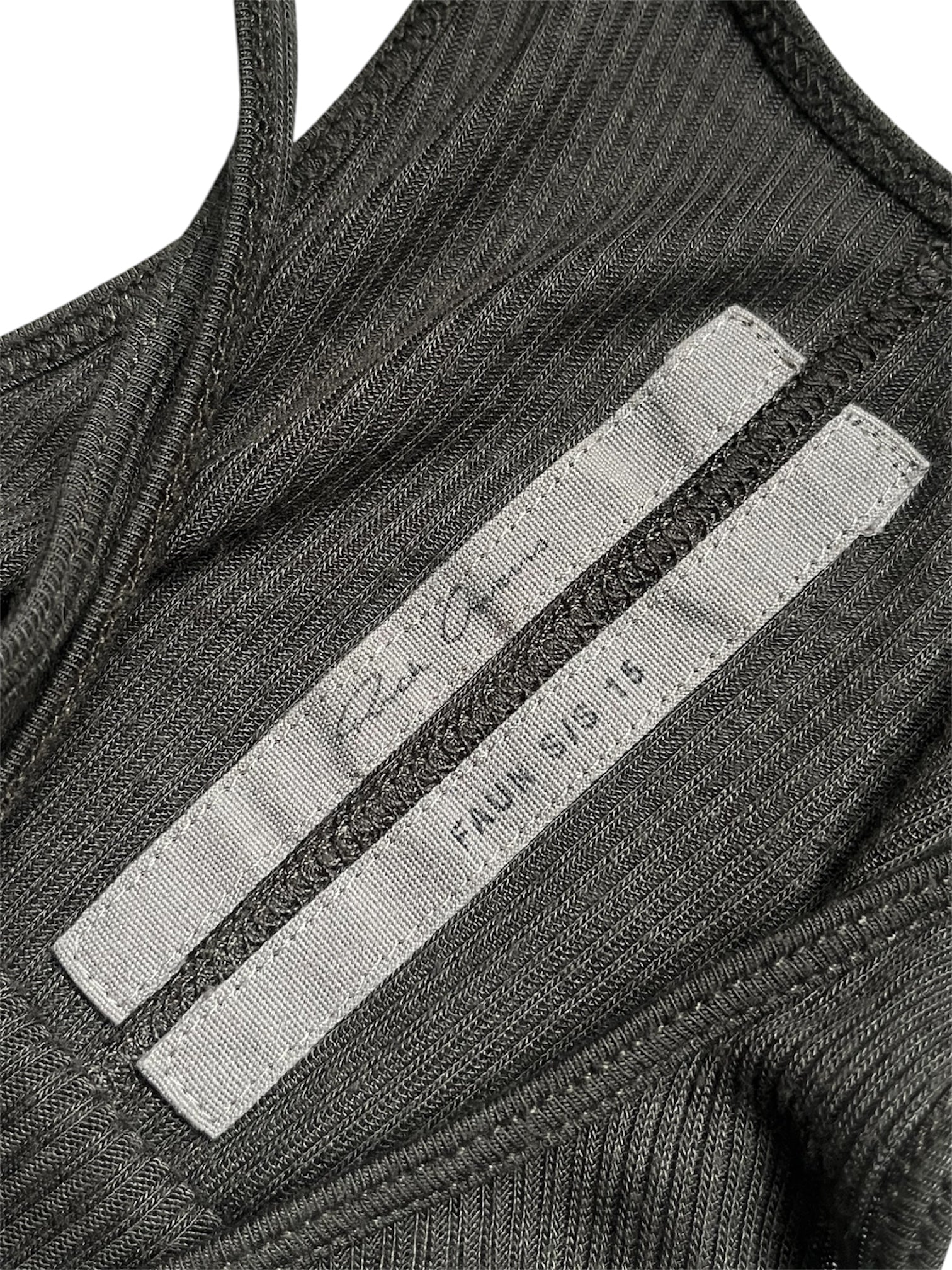 Rick Owens SS15 "Faun" Dark Dust Jersey Tank Top Dress