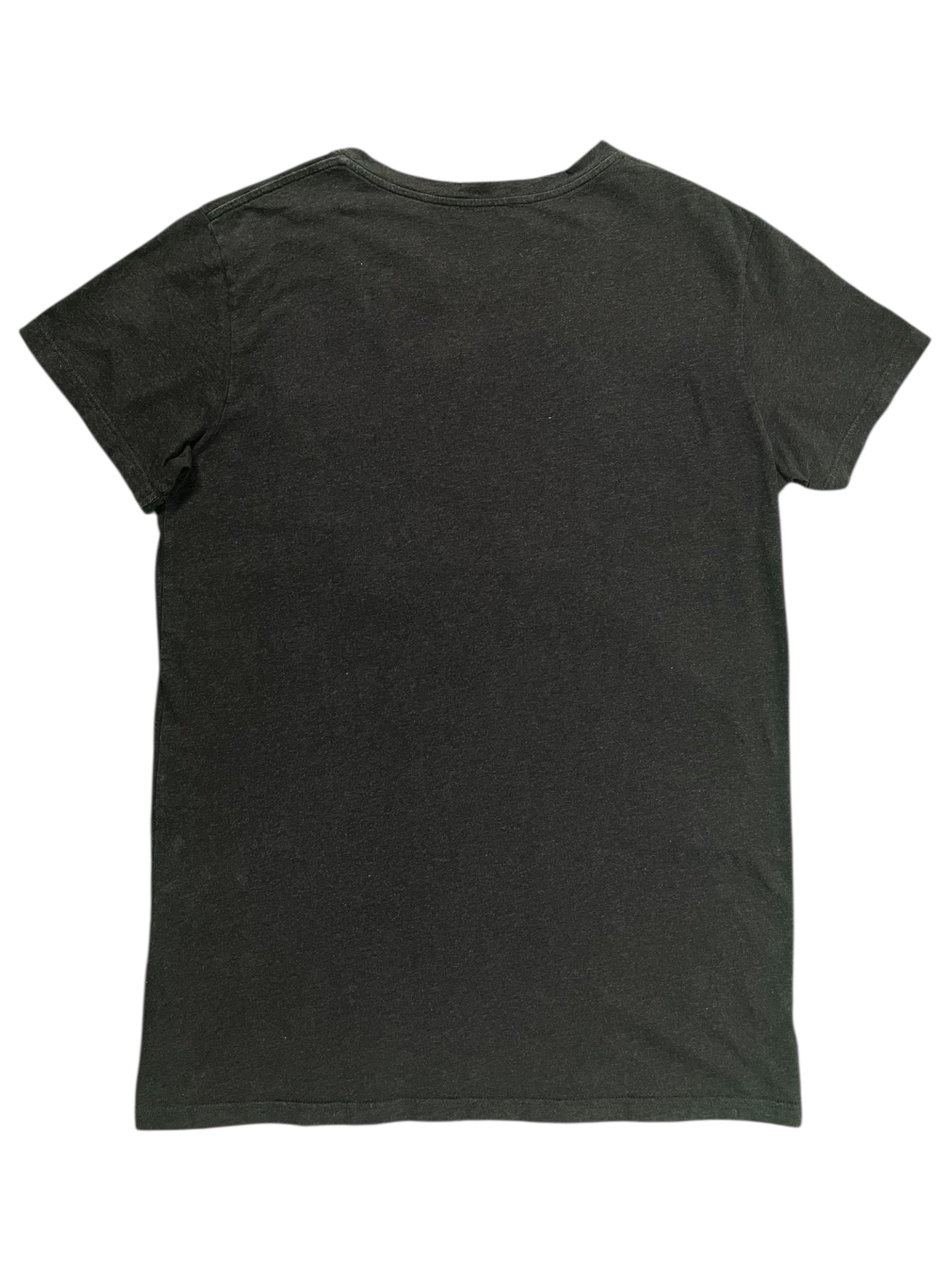 Balmain AW12 distressed T-shirt featuring a casual fit with ripped and worn details, displayed on a plain background.
