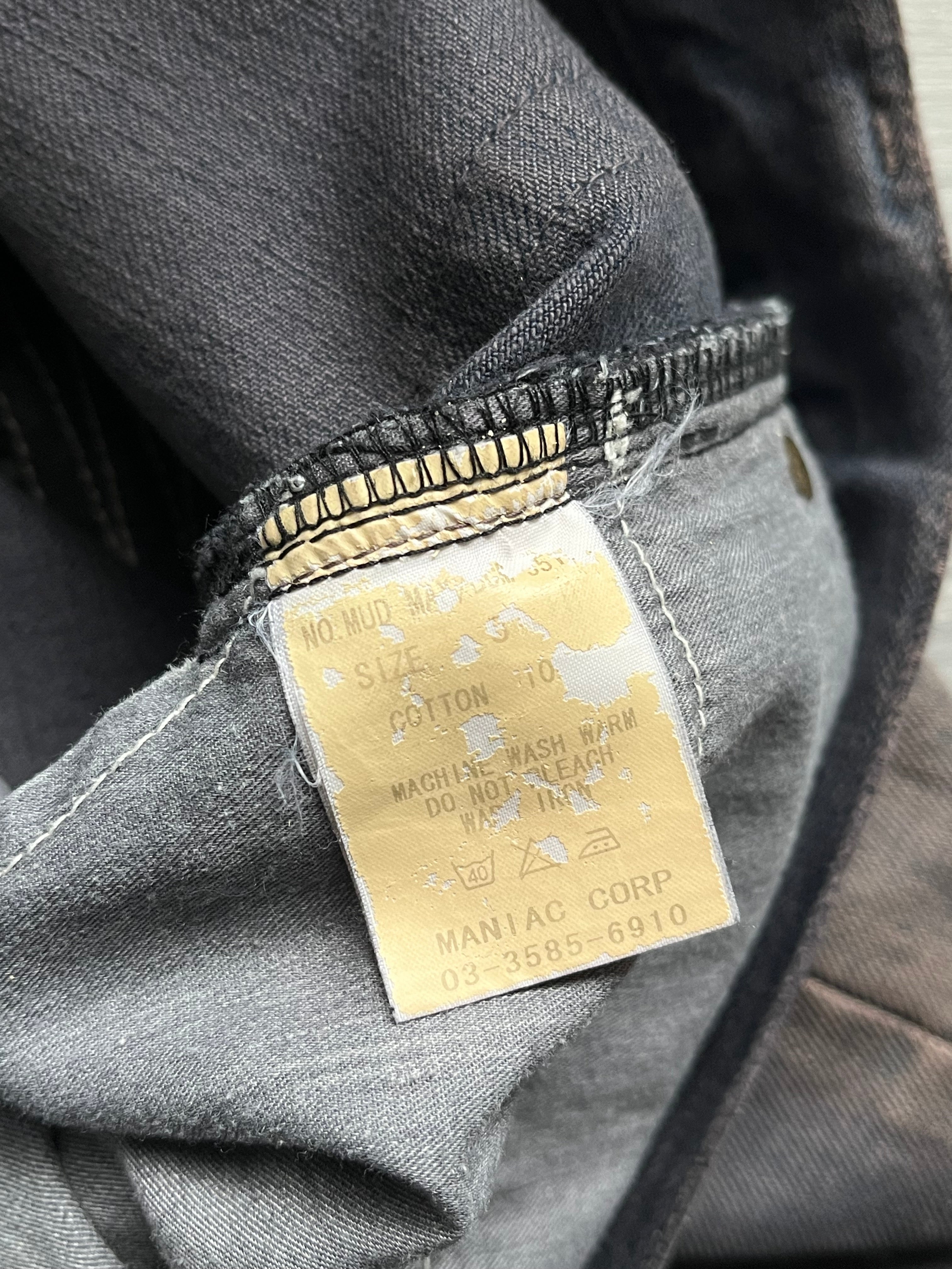 If Six Was Nine IfSixWasNine 00's Mudmax Bootcut Black Denim RARE Japanese Archive Fashion Vkei