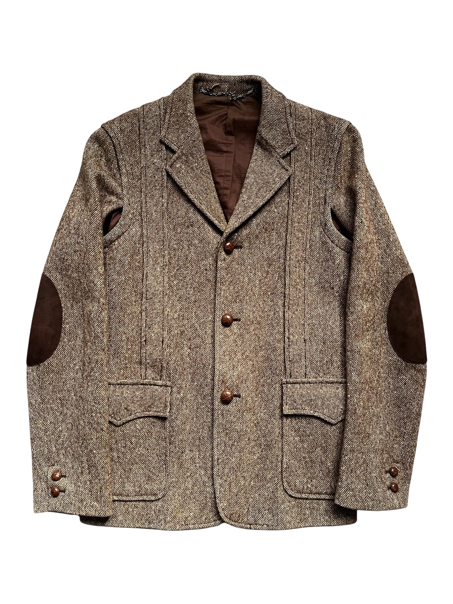 AW02 "Nowhere Man" Lambswool Tweed Herringbone Coat