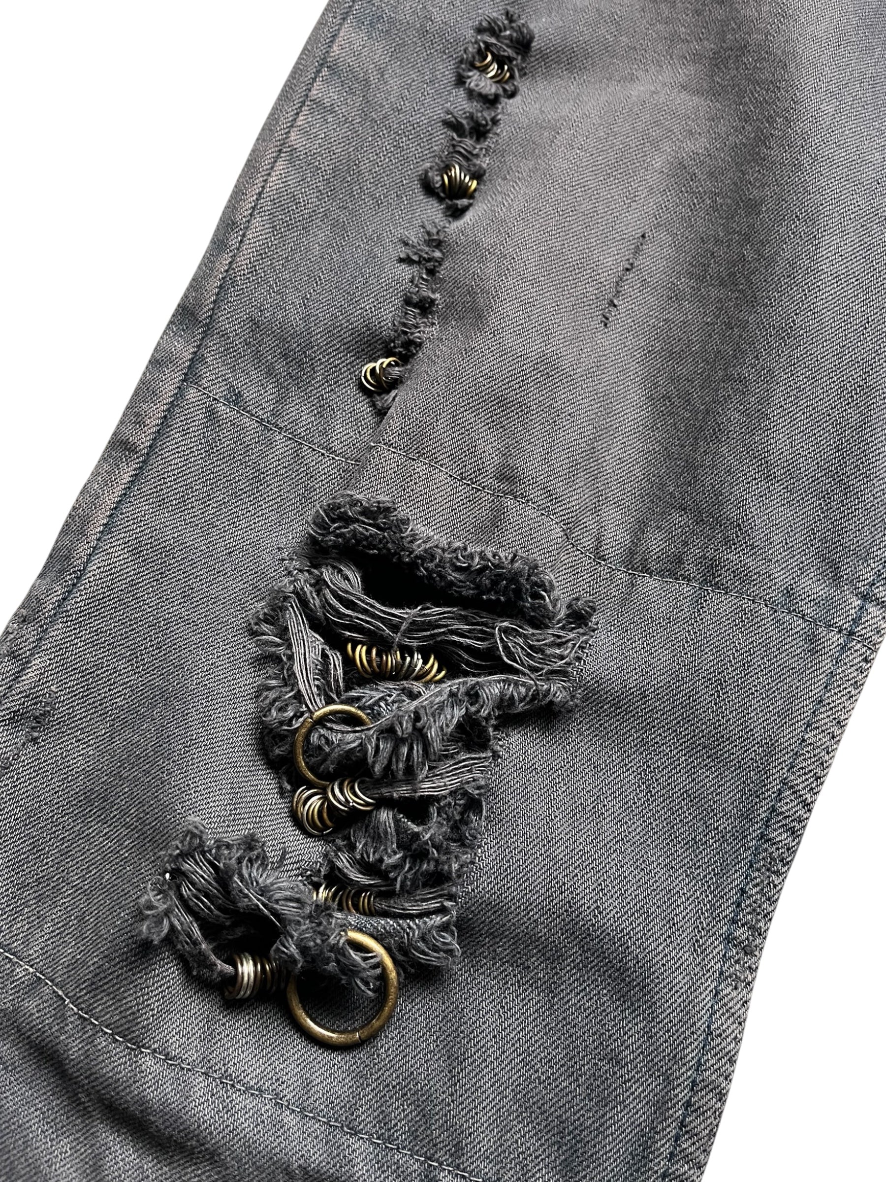 If Six Was Nine IfSixWasNine 00's Mudmax Bootcut Black Denim RARE Japanese Archive Fashion Vkei