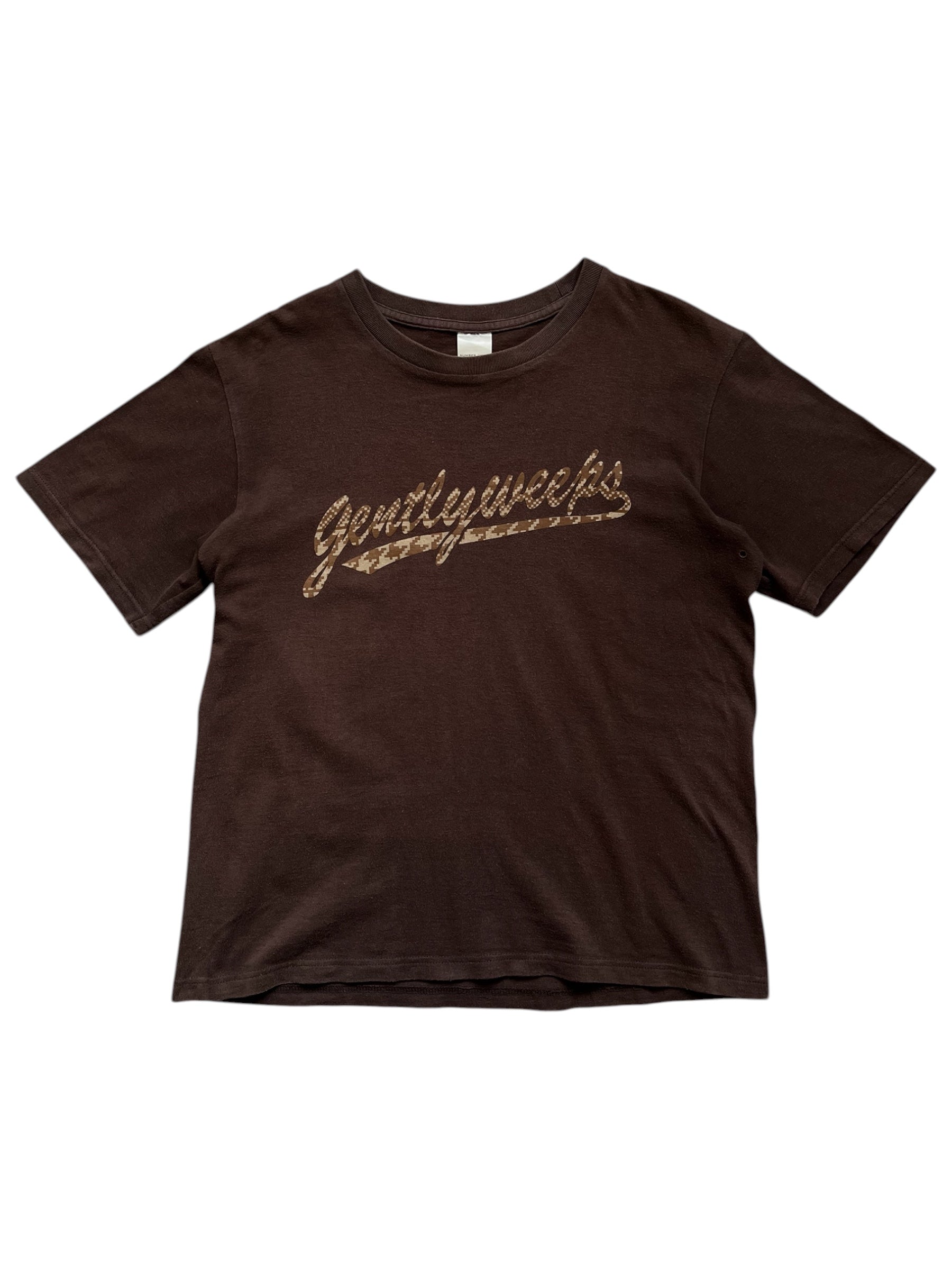 Number (N)ine AW02 "Nowhere Man" Gently Weeps T-shirt featuring graphic print and comfortable cotton fabric.